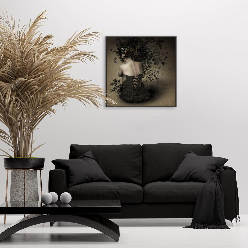wall-art-print-canvas-poster-framed-Night Scented Girl, By Kiyo Murakami-by-Plus X Studio-Gioia Wall Art