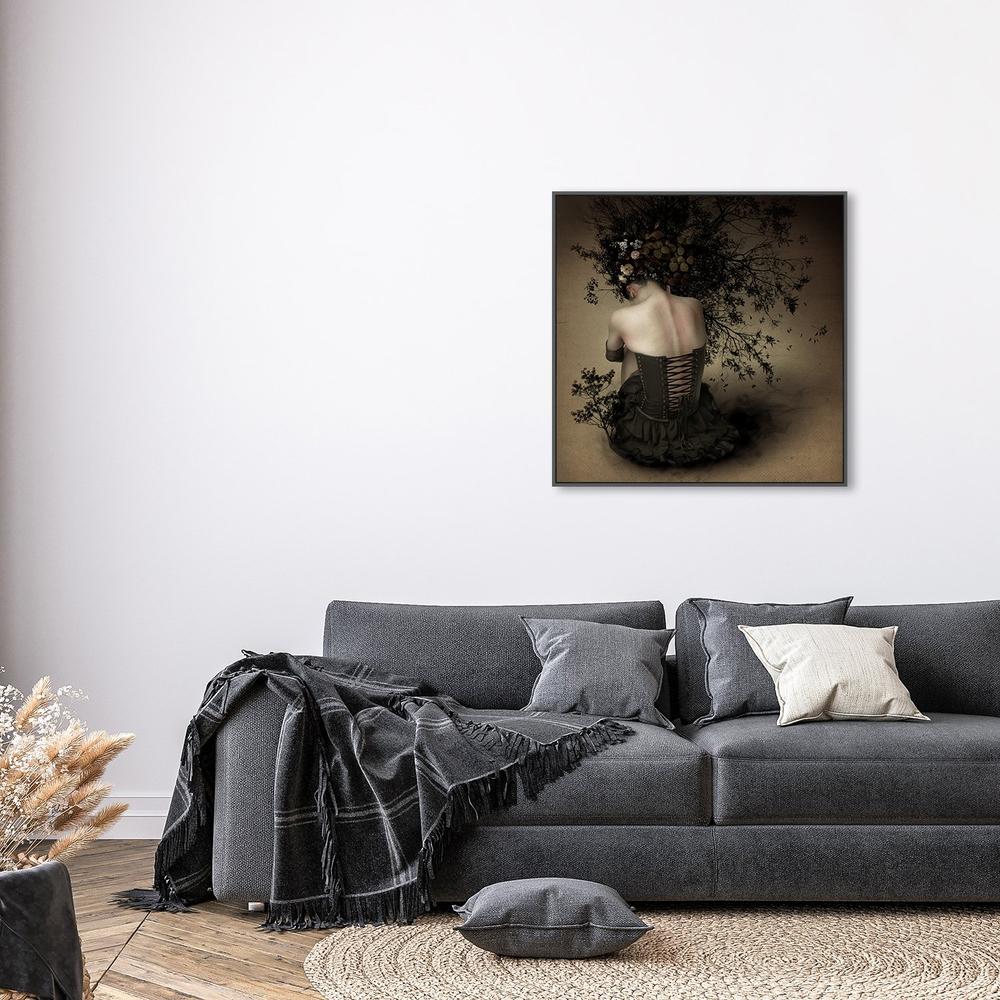 wall-art-print-canvas-poster-framed-Night Scented Girl, By Kiyo Murakami-by-Plus X Studio-Gioia Wall Art