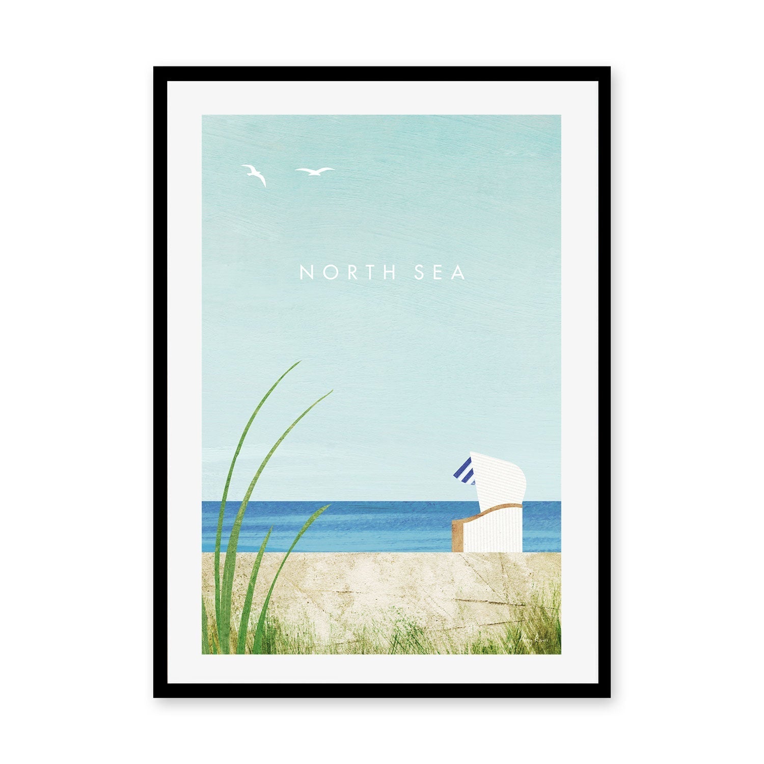 wall-art-print-canvas-poster-framed-North Sea , By Henry Rivers-GIOIA-WALL-ART