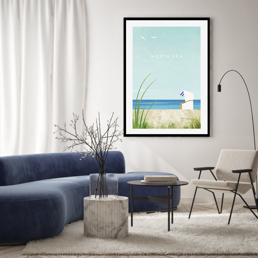 wall-art-print-canvas-poster-framed-North Sea , By Henry Rivers-GIOIA-WALL-ART
