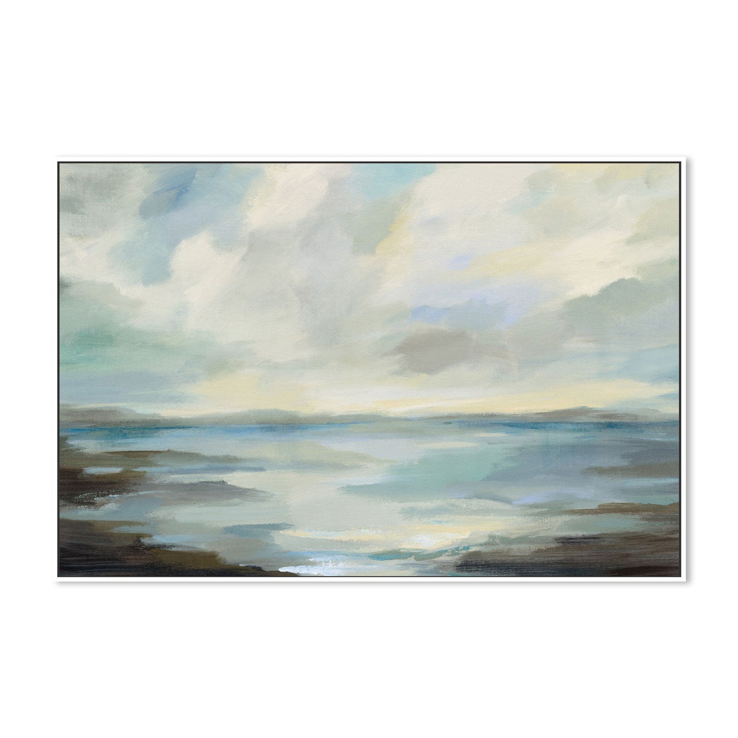 wall-art-print-canvas-poster-framed-Northern Lagoon-by-Silvia Vassileva-Gioia Wall Art