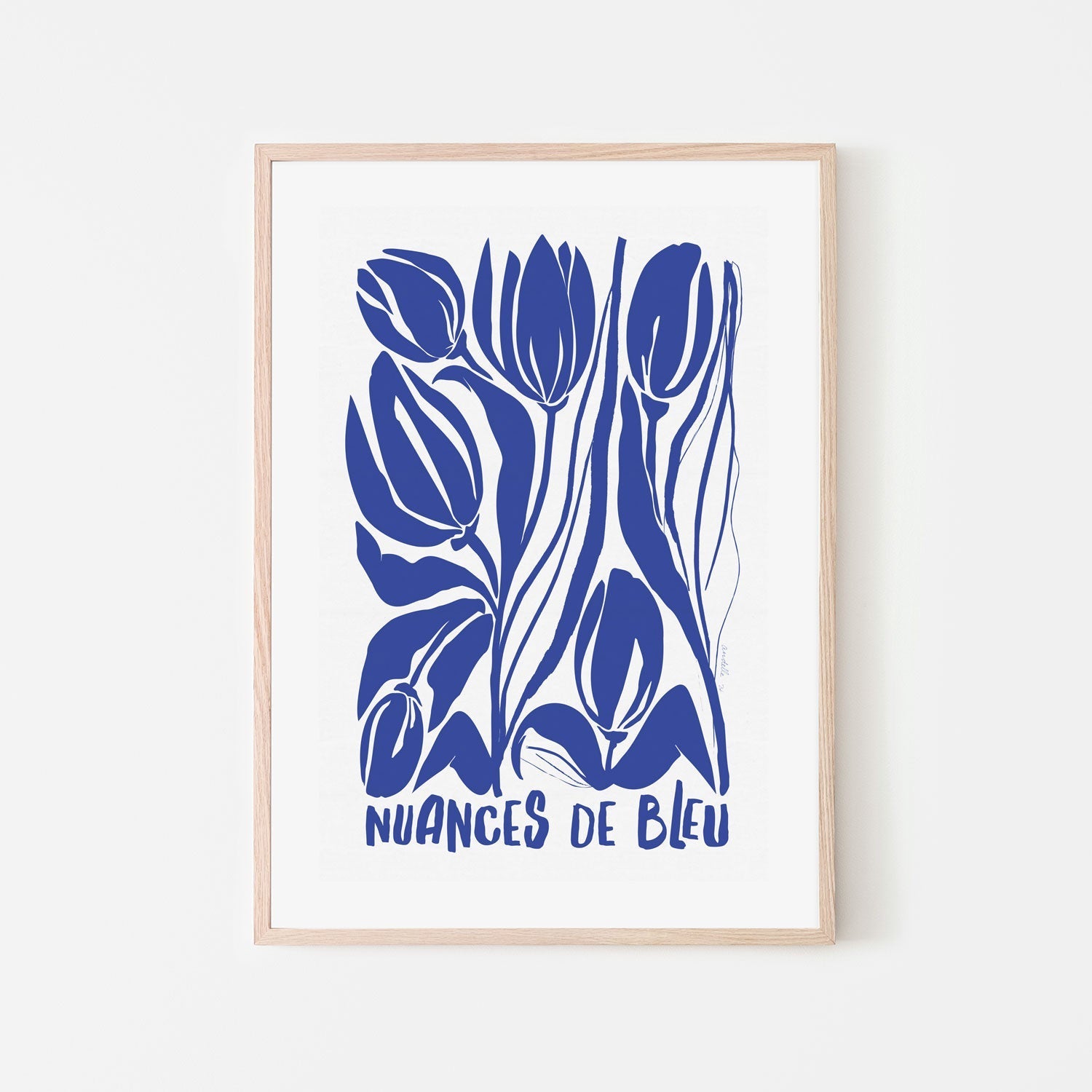wall-art-print-canvas-poster-framed-Nuances De Bleu , By Andelle Art-6