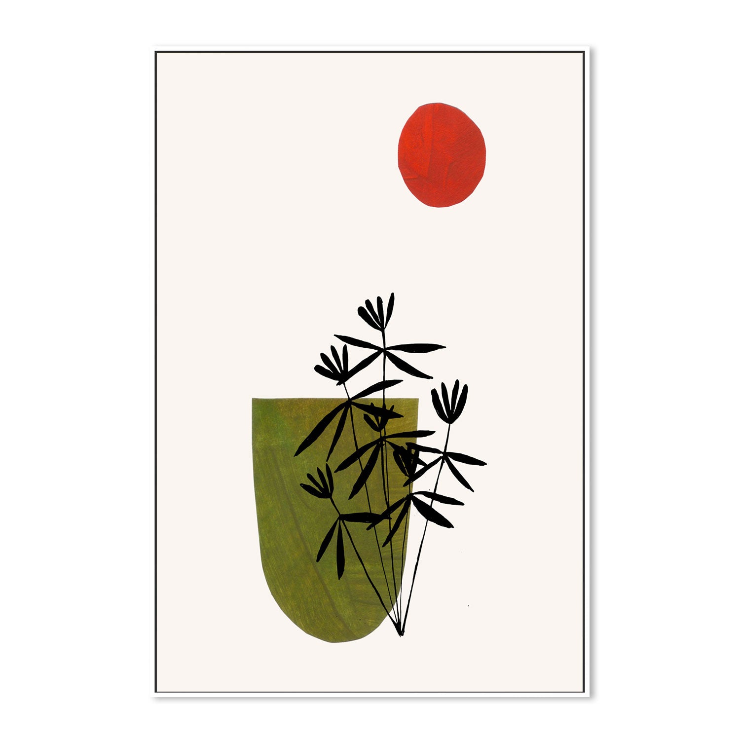 wall-art-print-canvas-poster-framed-Olive Flowers , By Ejaaz Haniff-GIOIA-WALL-ART