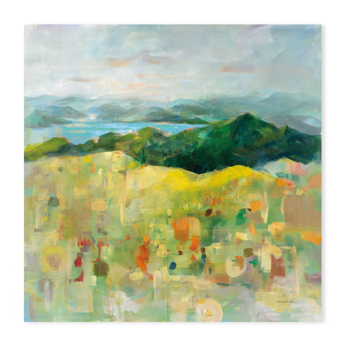 wall-art-print-canvas-poster-framed-On the Headland-by-Danhui Nai-Gioia Wall Art