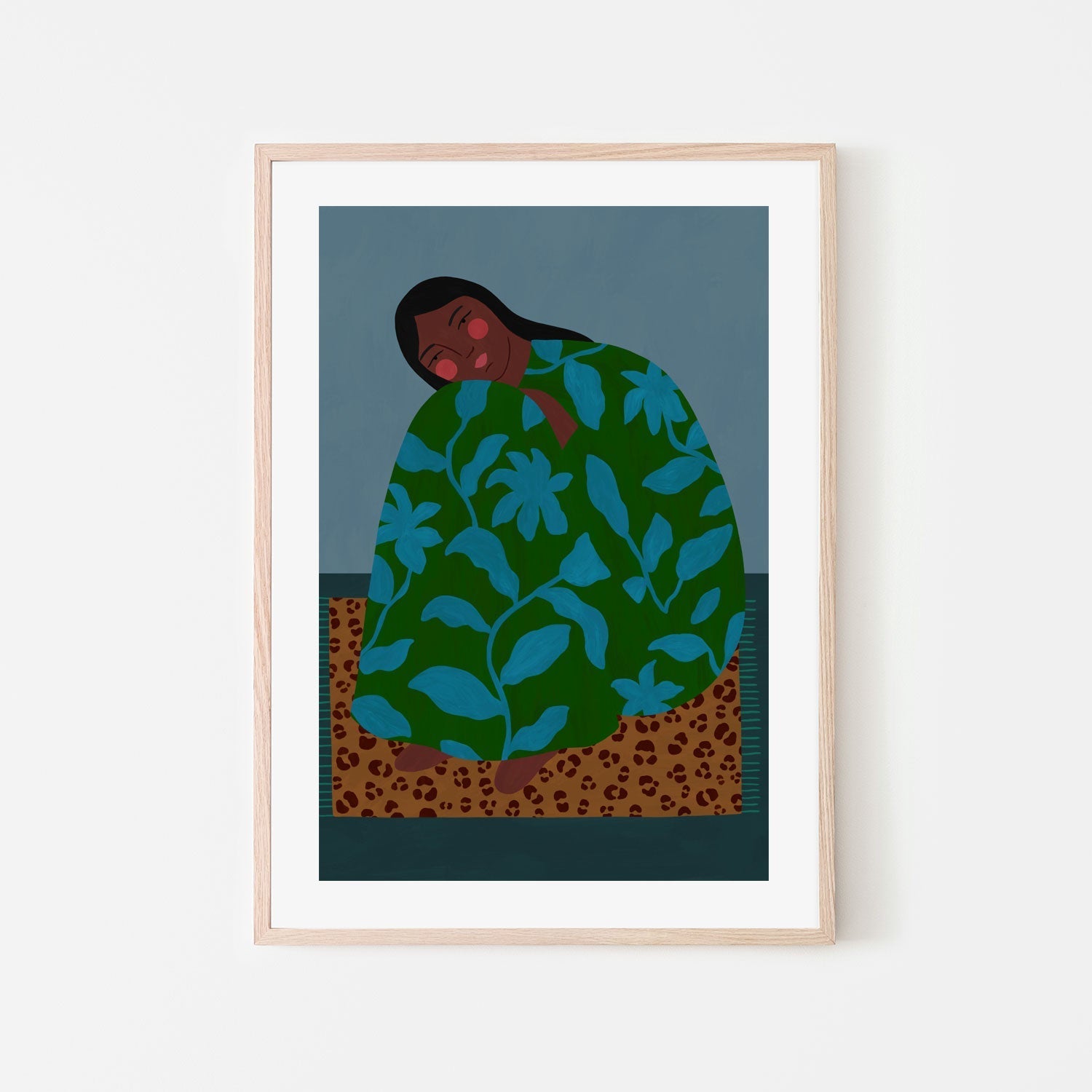 wall-art-print-canvas-poster-framed-On The Leopard Rug , By Constanza Goeppinger-6