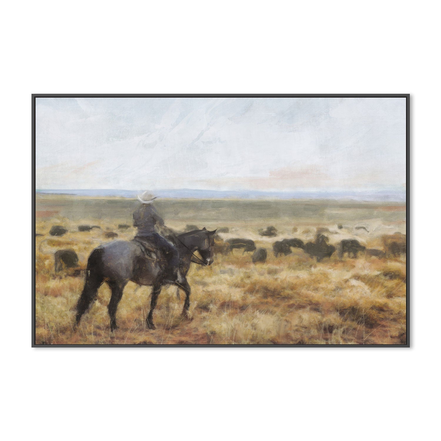 wall-art-print-canvas-poster-framed-On The Range, Style A , By Nina Blue-3