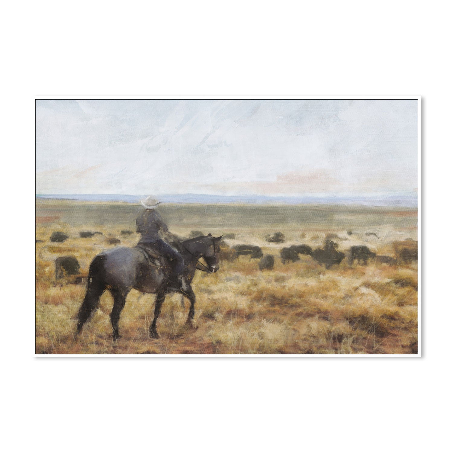 wall-art-print-canvas-poster-framed-On The Range, Style A , By Nina Blue-5