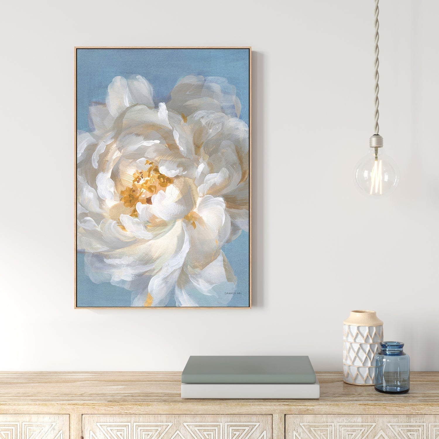 wall-art-print-canvas-poster-framed-Open Petals, Style A-by-Danhui Nai-Gioia Wall Art