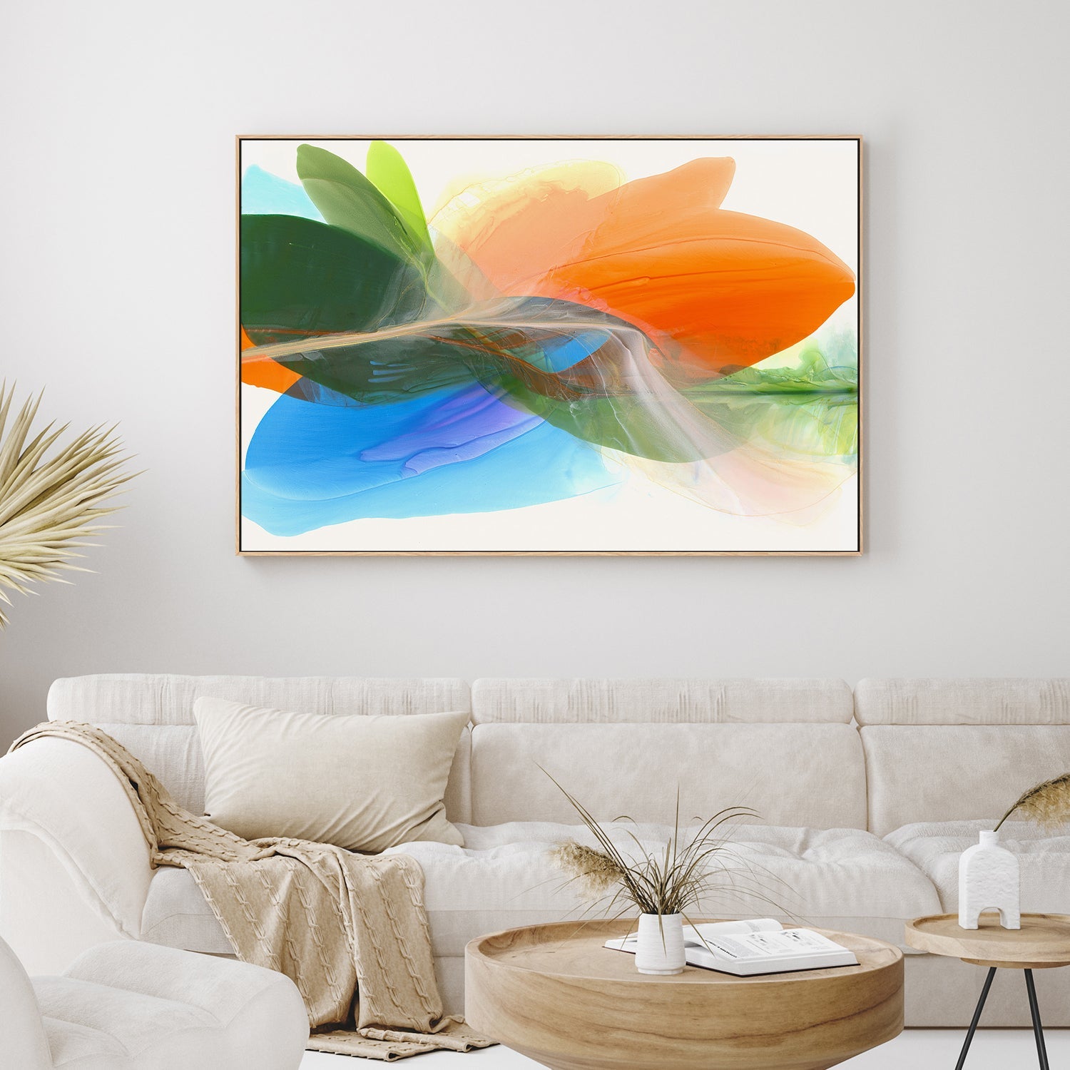 wall-art-print-canvas-poster-framed-Orange Burst-2