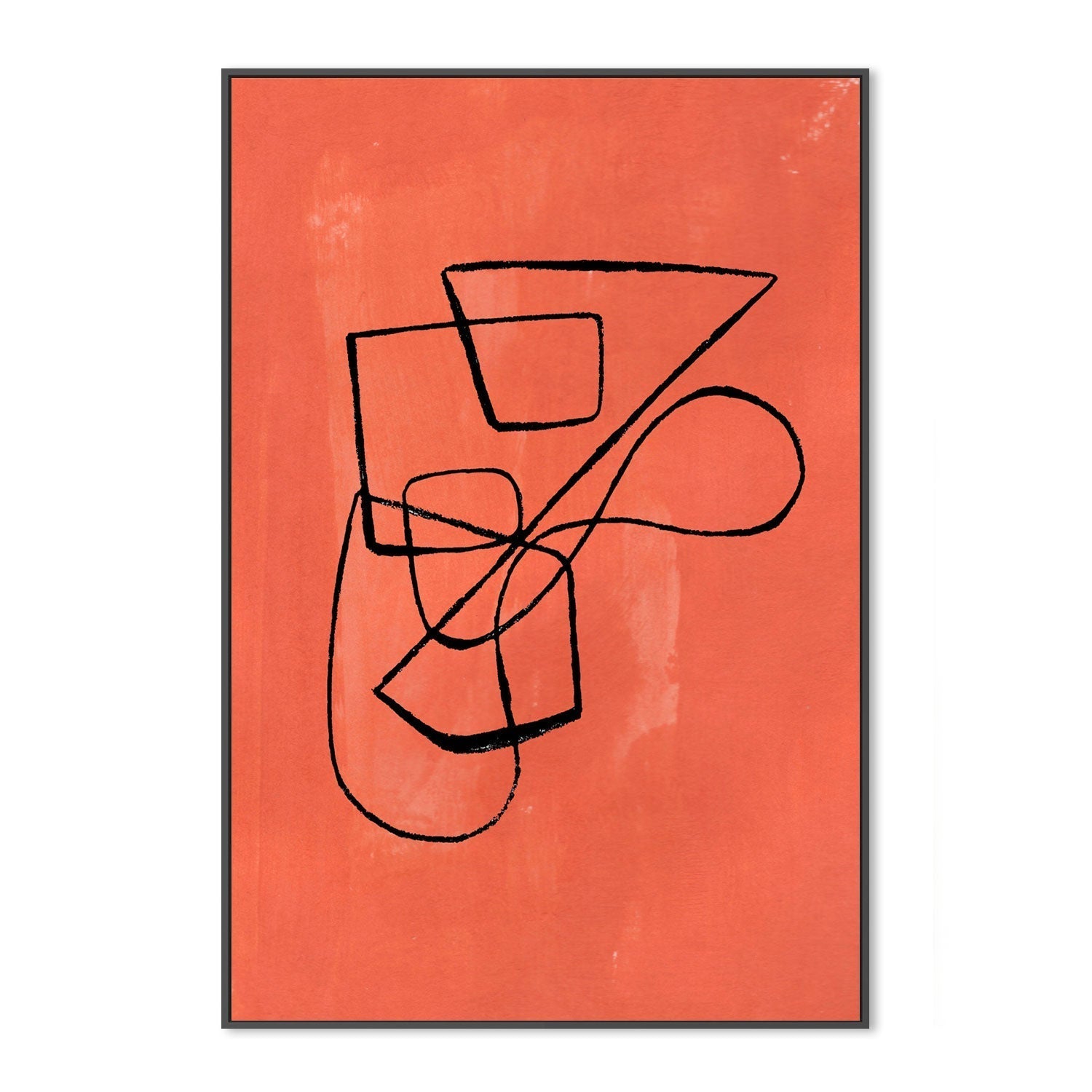 wall-art-print-canvas-poster-framed-Orange Circuit , By Ejaaz Haniff-GIOIA-WALL-ART
