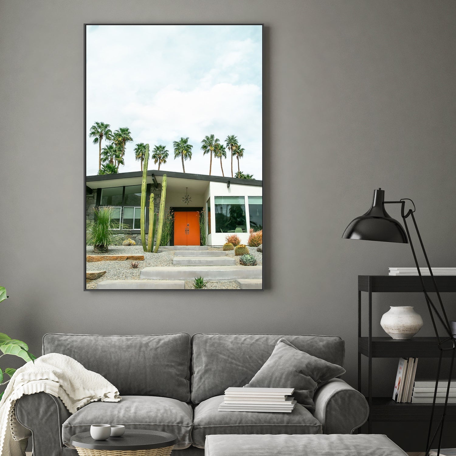 wall-art-print-canvas-poster-framed-Orange Door V , By Tricia Brennan-3