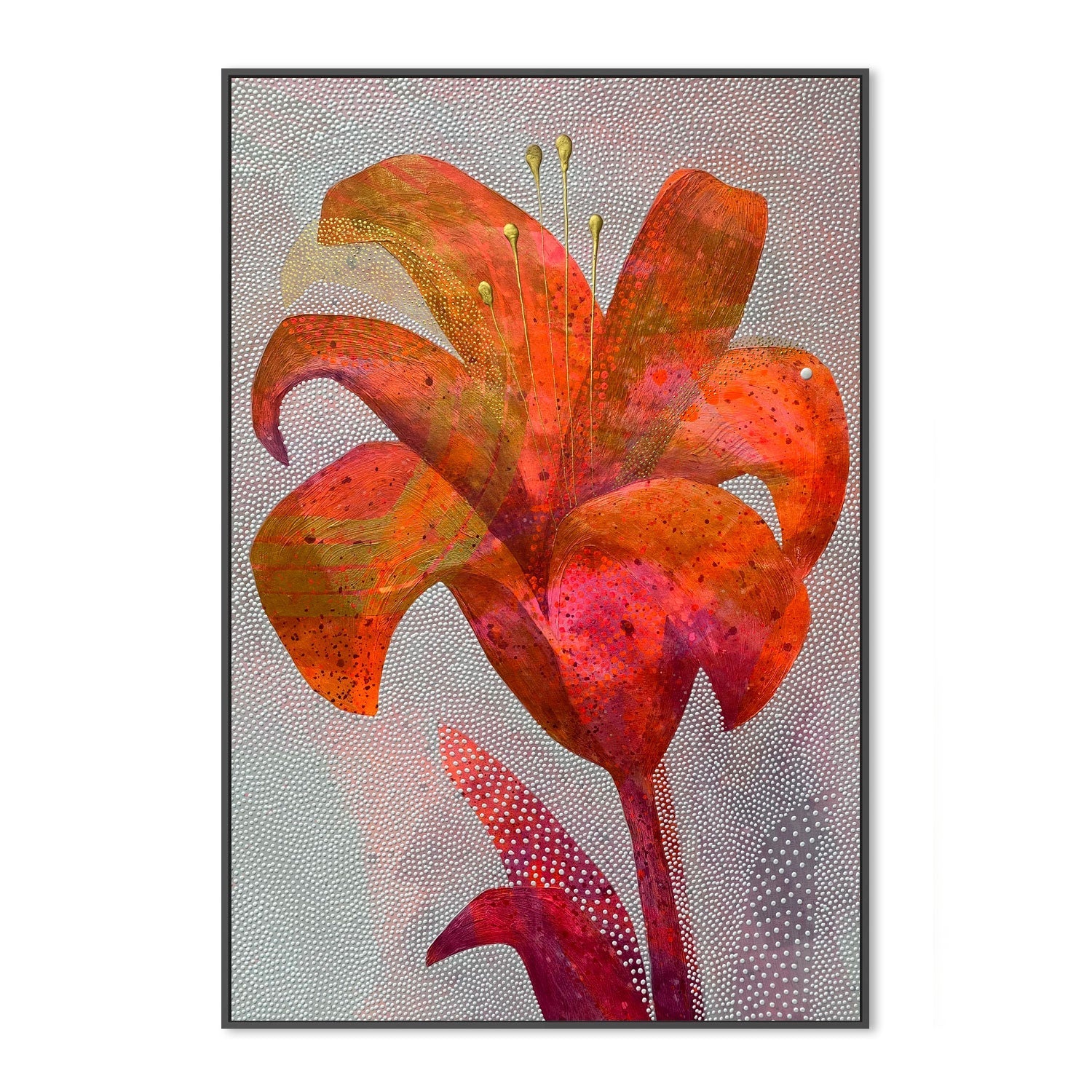 wall-art-print-canvas-poster-framed-Orange Lily-3