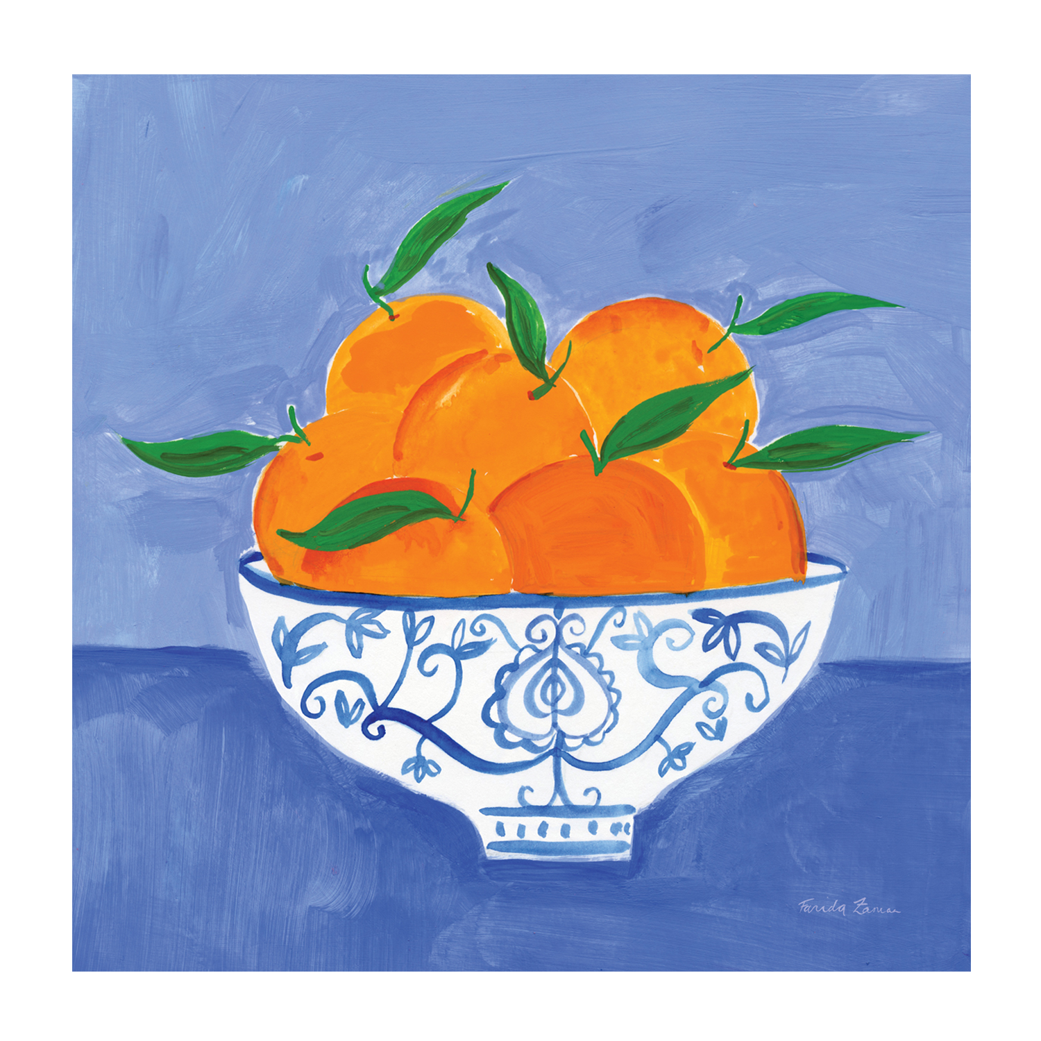 wall-art-print-canvas-poster-framed-Orange Still Life , By Farida Zaman-1