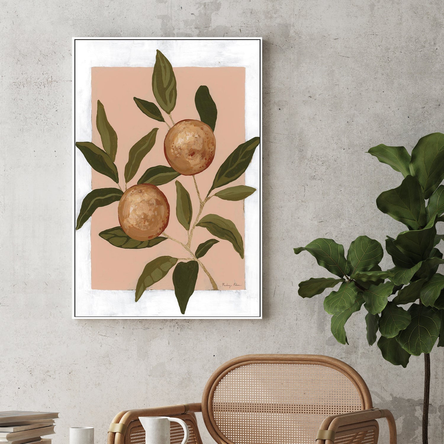 wall-art-print-canvas-poster-framed-Orange Study, Style A-2