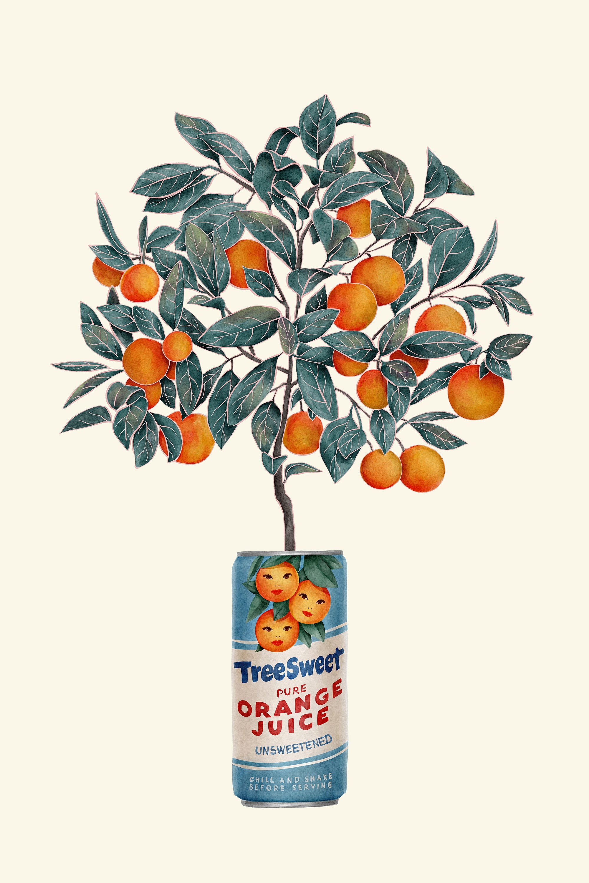 wall-art-print-canvas-poster-framed-Orange Tree-1