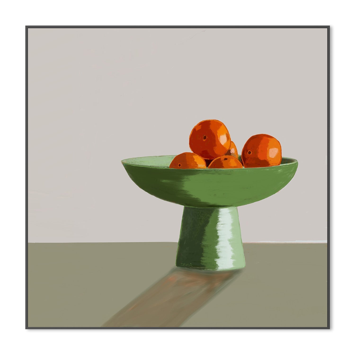 wall-art-print-canvas-poster-framed-Oranges Green Bowl, Style B , By Sharyn Bursic-3