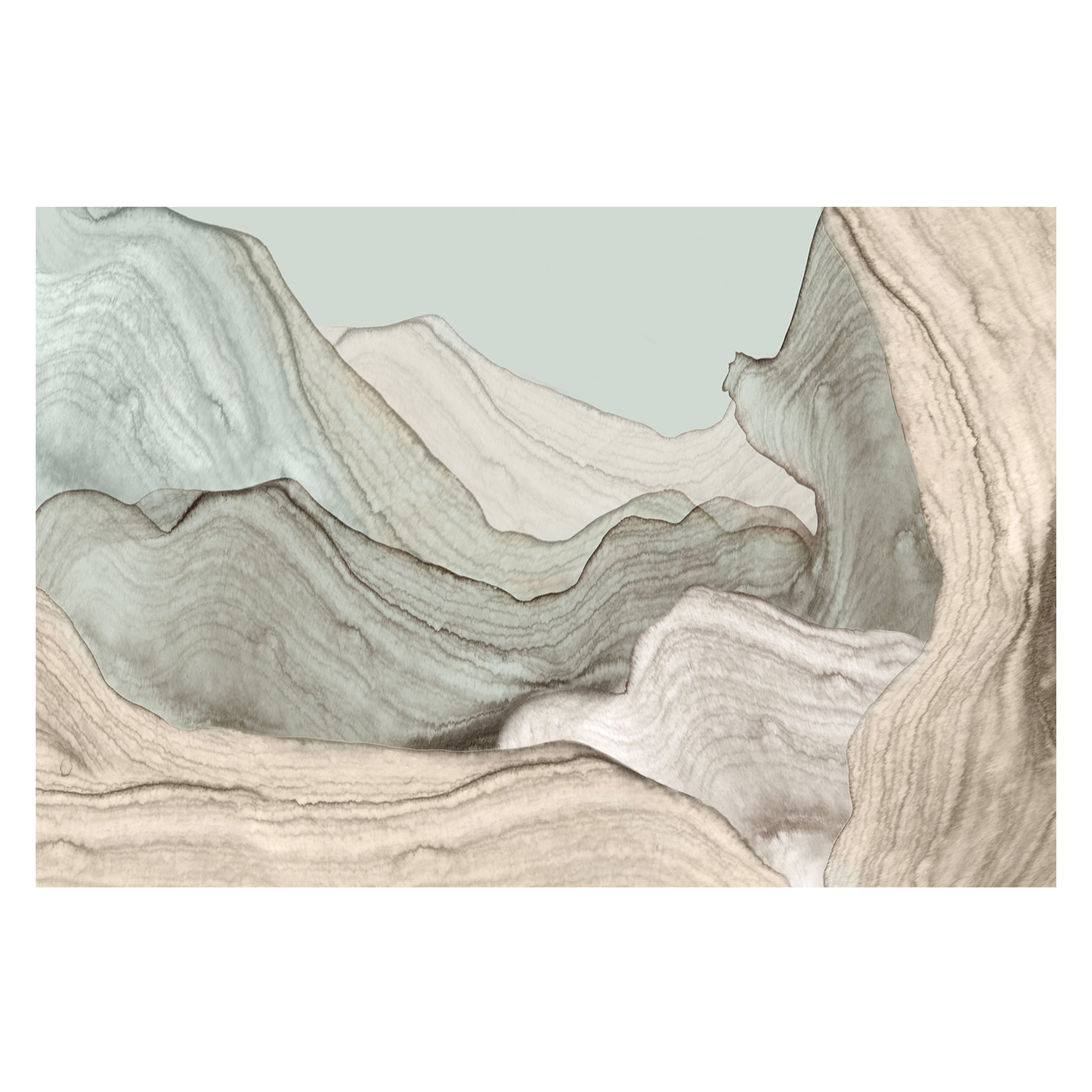 wall-art-print-canvas-poster-framed-Organic Layers-1