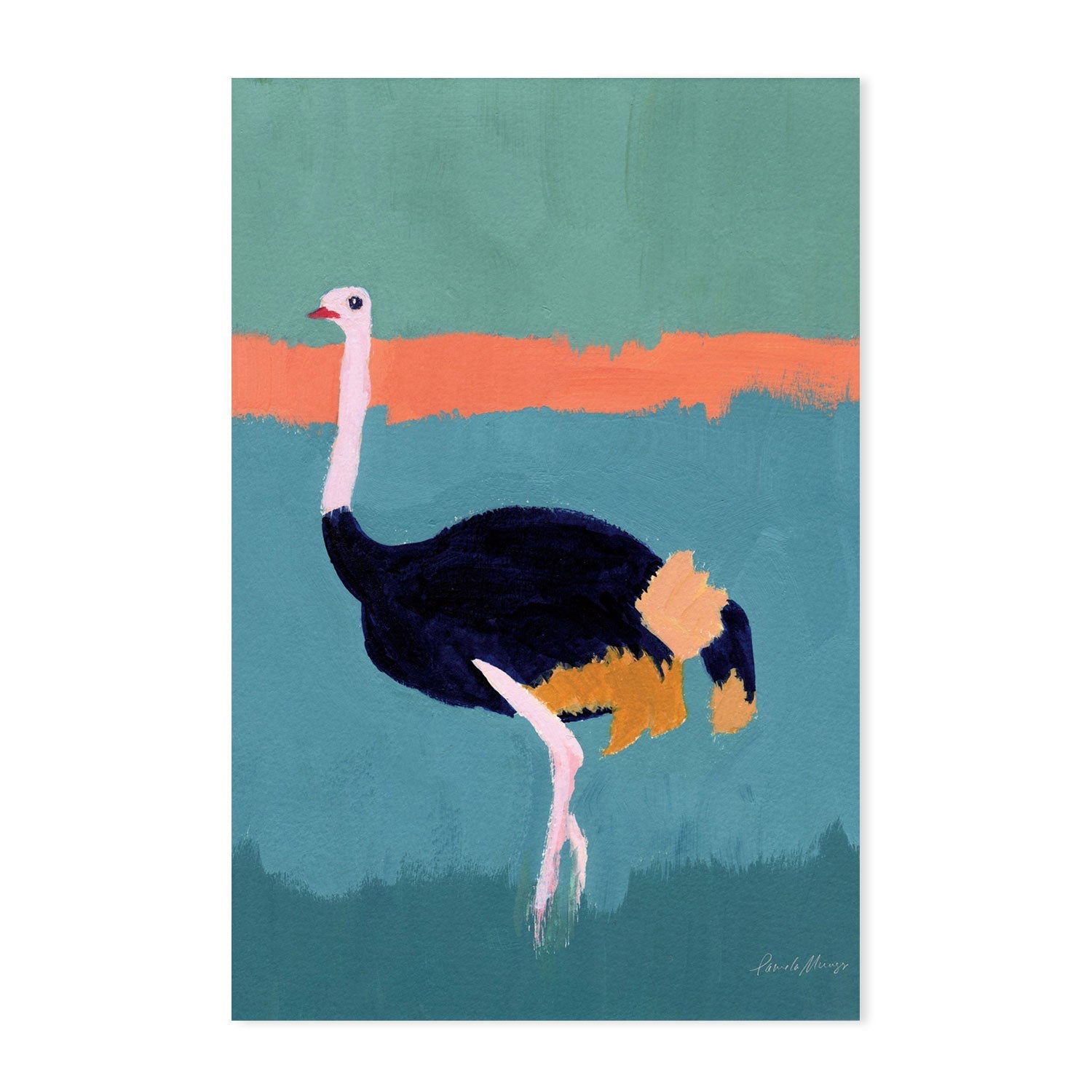 wall-art-print-canvas-poster-framed-Ostrich-by-Pamela Munger-Gioia Wall Art