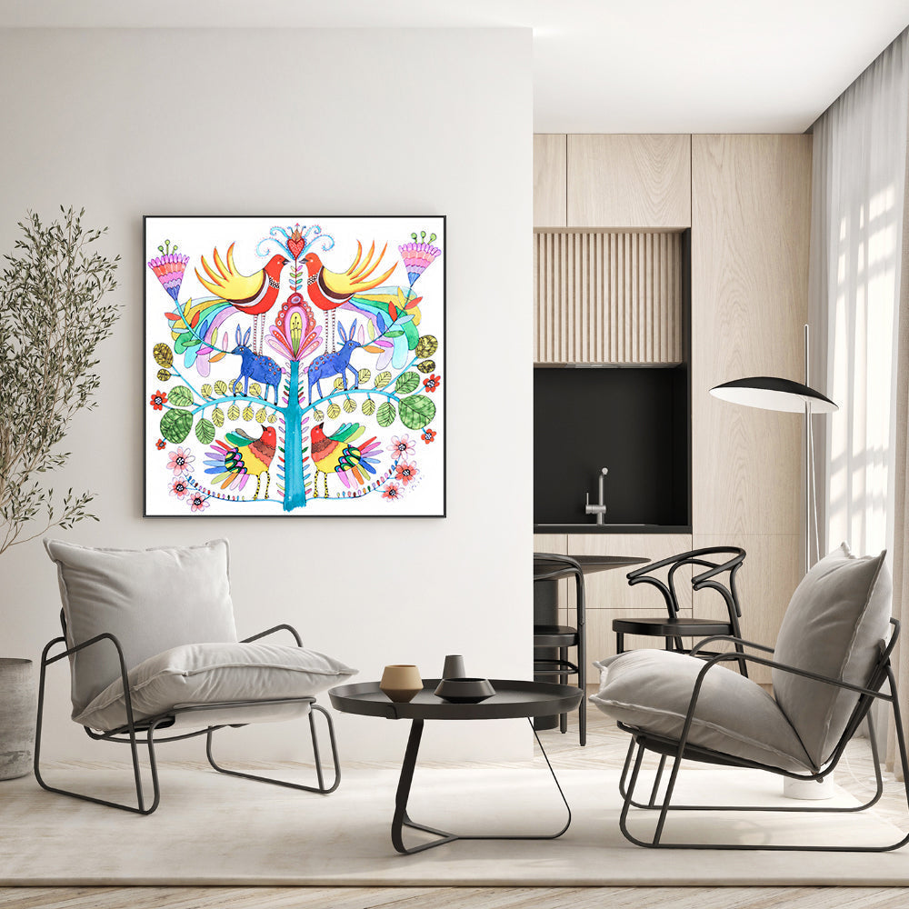 wall-art-print-canvas-poster-framed-Otomi Love , By Sylvie Demers-GIOIA-WALL-ART