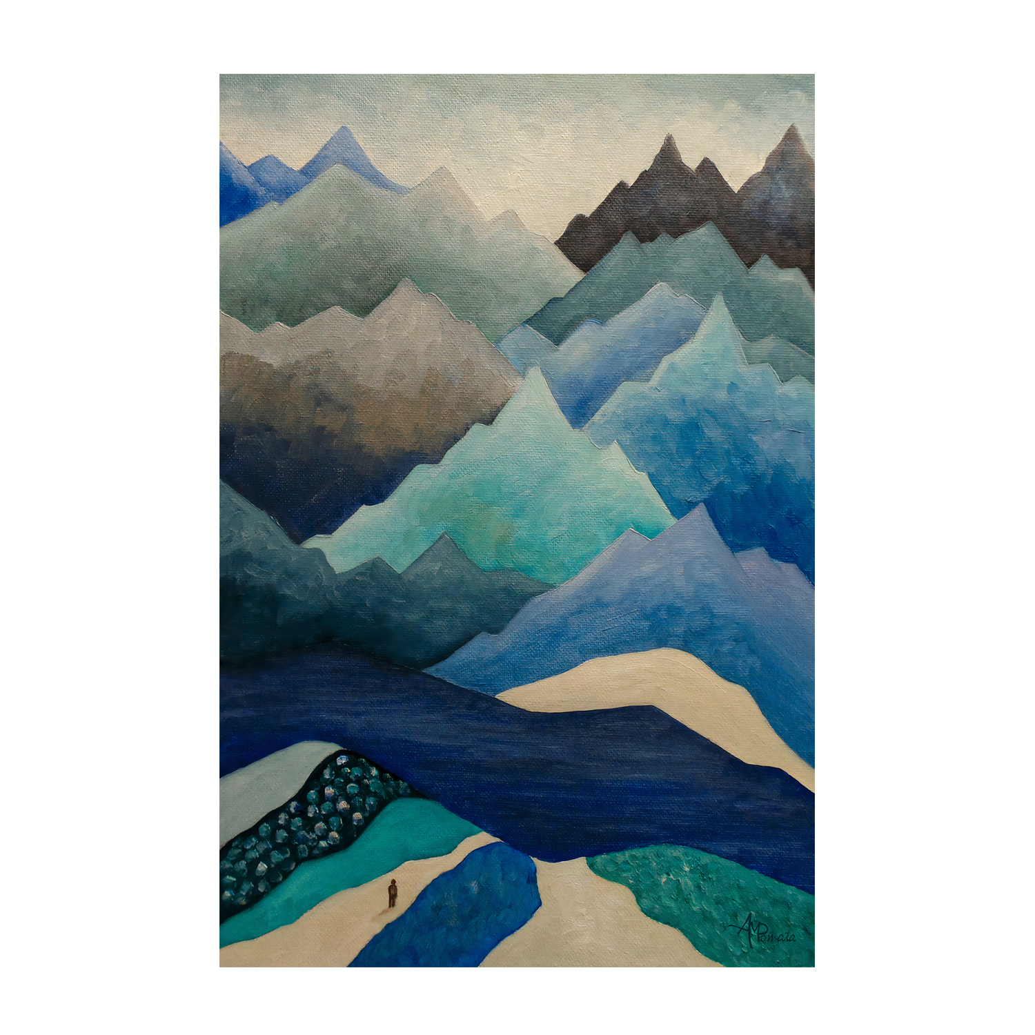 wall-art-print-canvas-poster-framed-Out Of The Blue , By Angeles M. Pomata-1