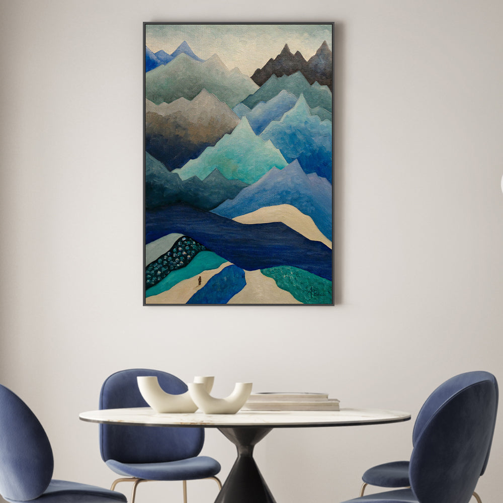 wall-art-print-canvas-poster-framed-Out Of The Blue , By Angeles M. Pomata-2