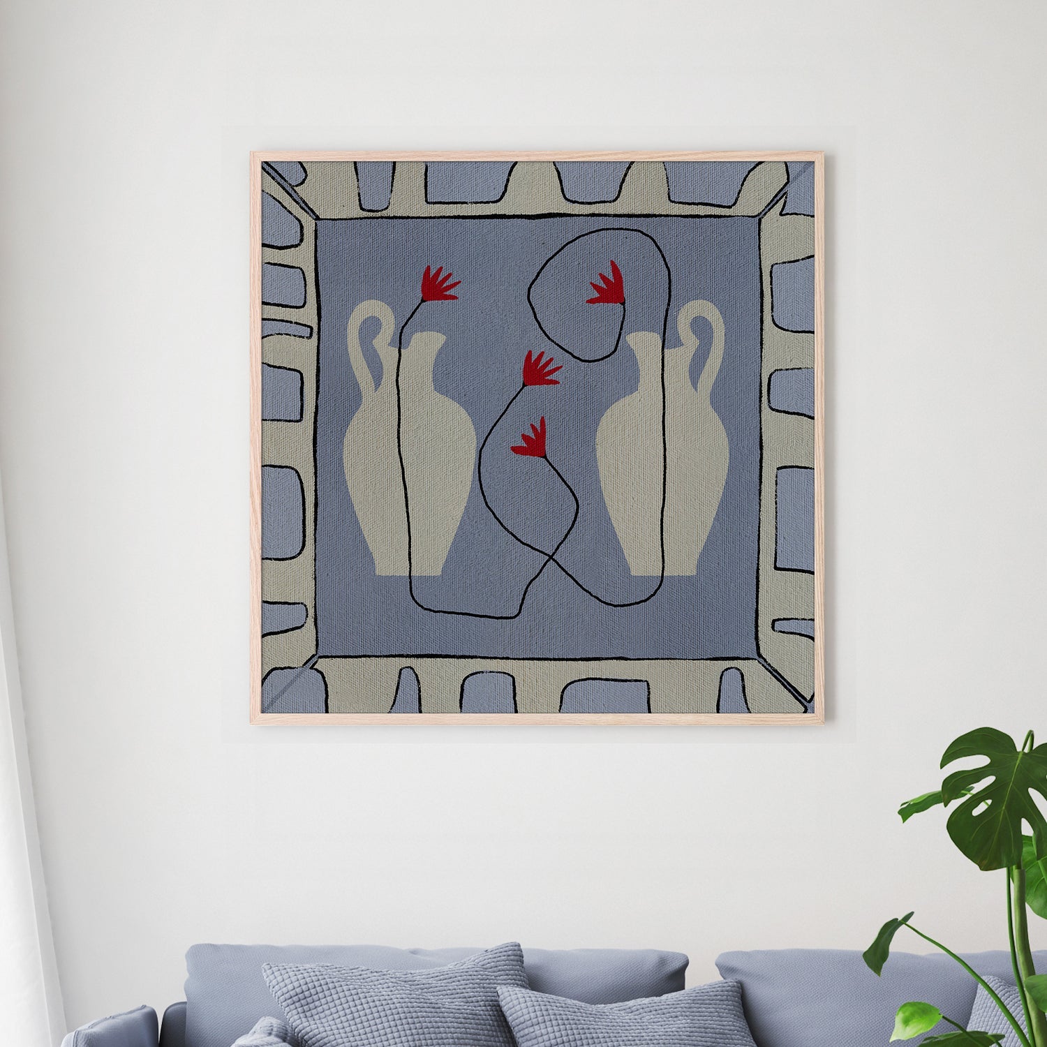 wall-art-print-canvas-poster-framed-Out of Vase Blooms 11-2
