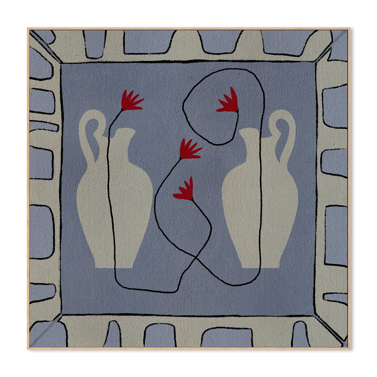 wall-art-print-canvas-poster-framed-Out of Vase Blooms 11-4