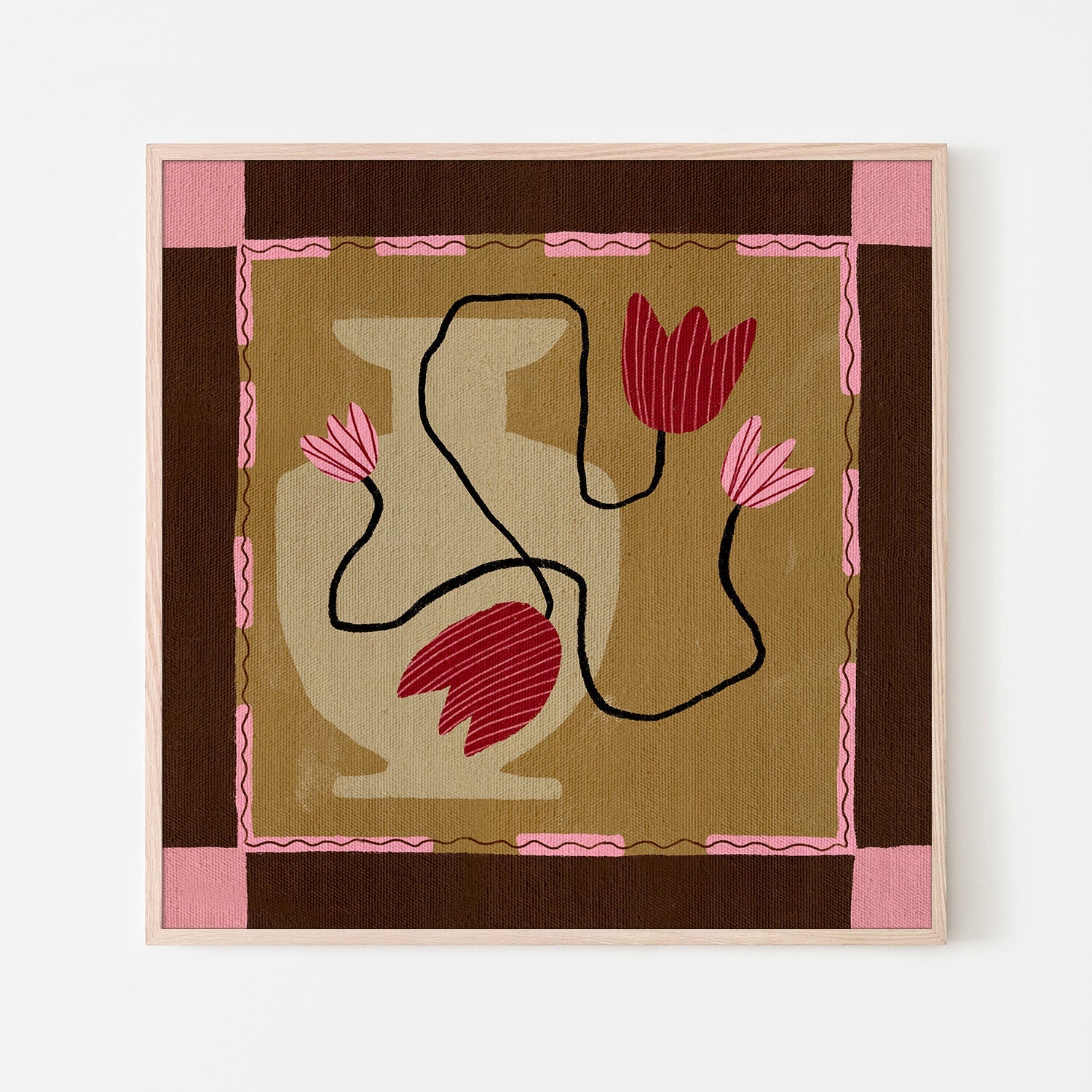 wall-art-print-canvas-poster-framed-Out of Vase Blooms 4-6