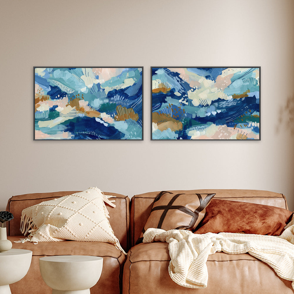 wall-art-print-canvas-poster-framed-Pacific Depths , Style A & B, Set Of 2 , By Jetty Home , By Jetty Home-2