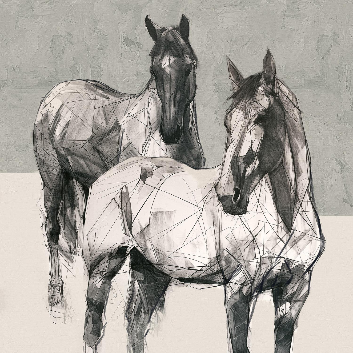 wall-art-print-canvas-poster-framed-Paddock Pals, Style B-1