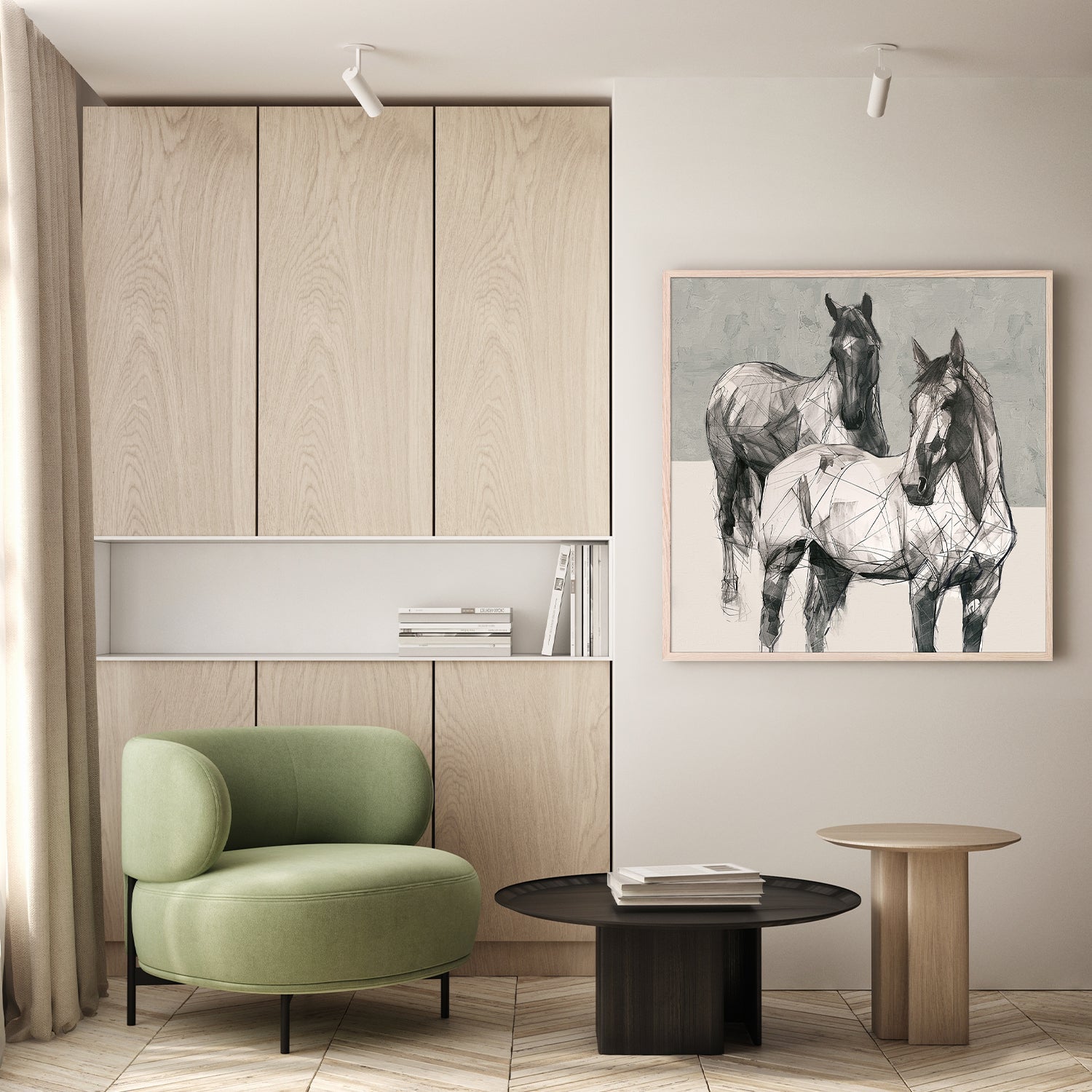 wall-art-print-canvas-poster-framed-Paddock Pals, Style B-8