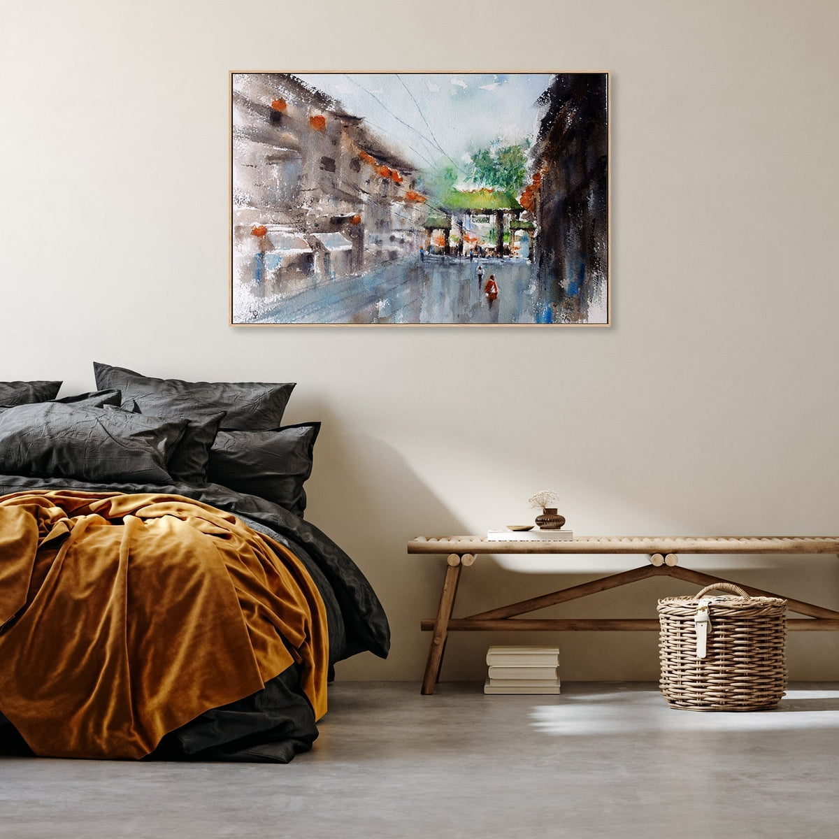 wall-art-print-canvas-poster-framed-Pagoda San Francisco-by-Lilou Online Fine Arts-Gioia Wall Art