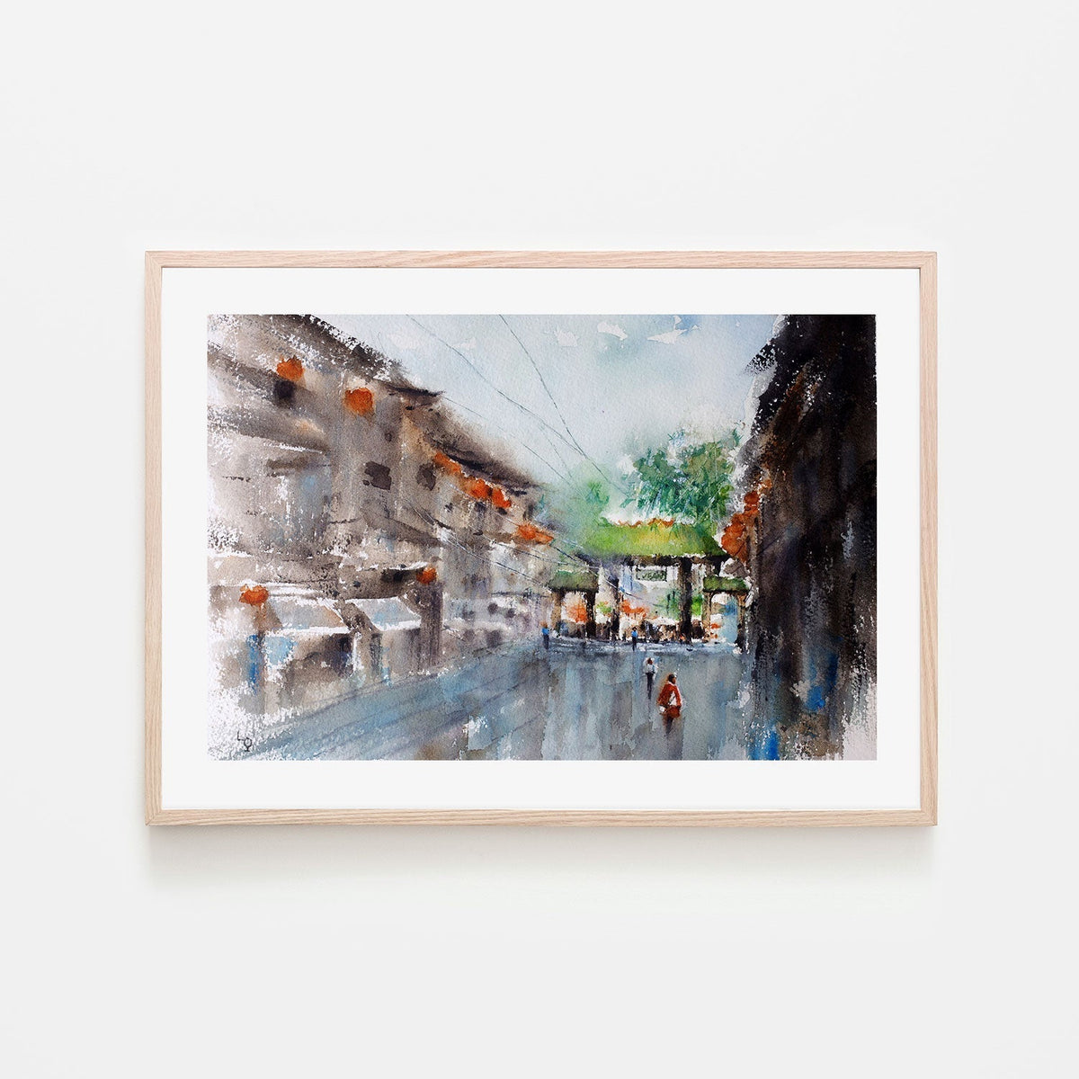 wall-art-print-canvas-poster-framed-Pagoda San Francisco-by-Lilou Online Fine Arts-Gioia Wall Art