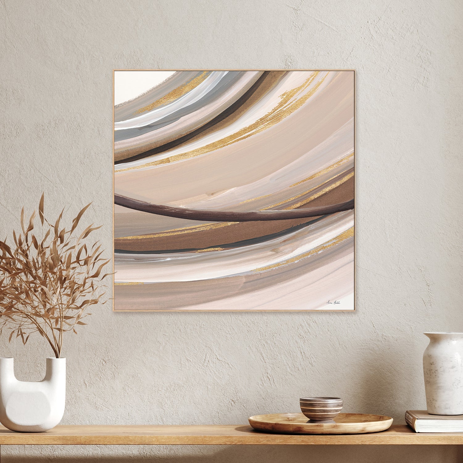 wall-art-print-canvas-poster-framed-Painted Curve, Style A-2