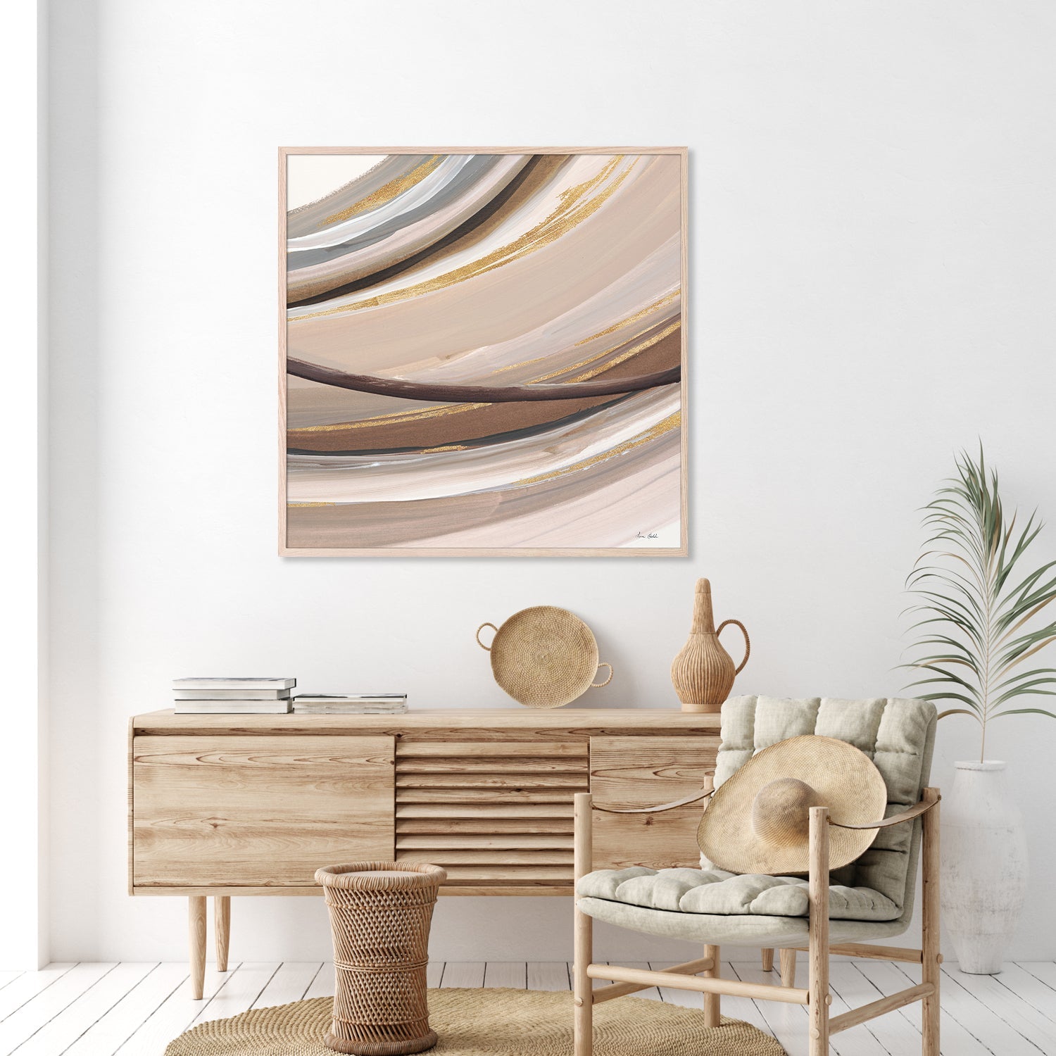 wall-art-print-canvas-poster-framed-Painted Curve, Style A-8