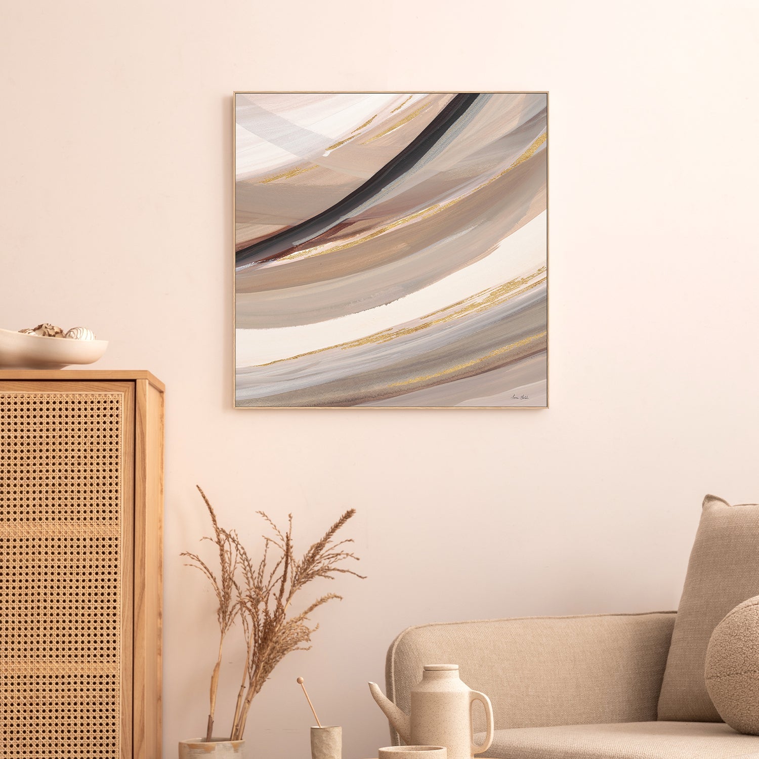 wall-art-print-canvas-poster-framed-Painted Curve, Style B-9