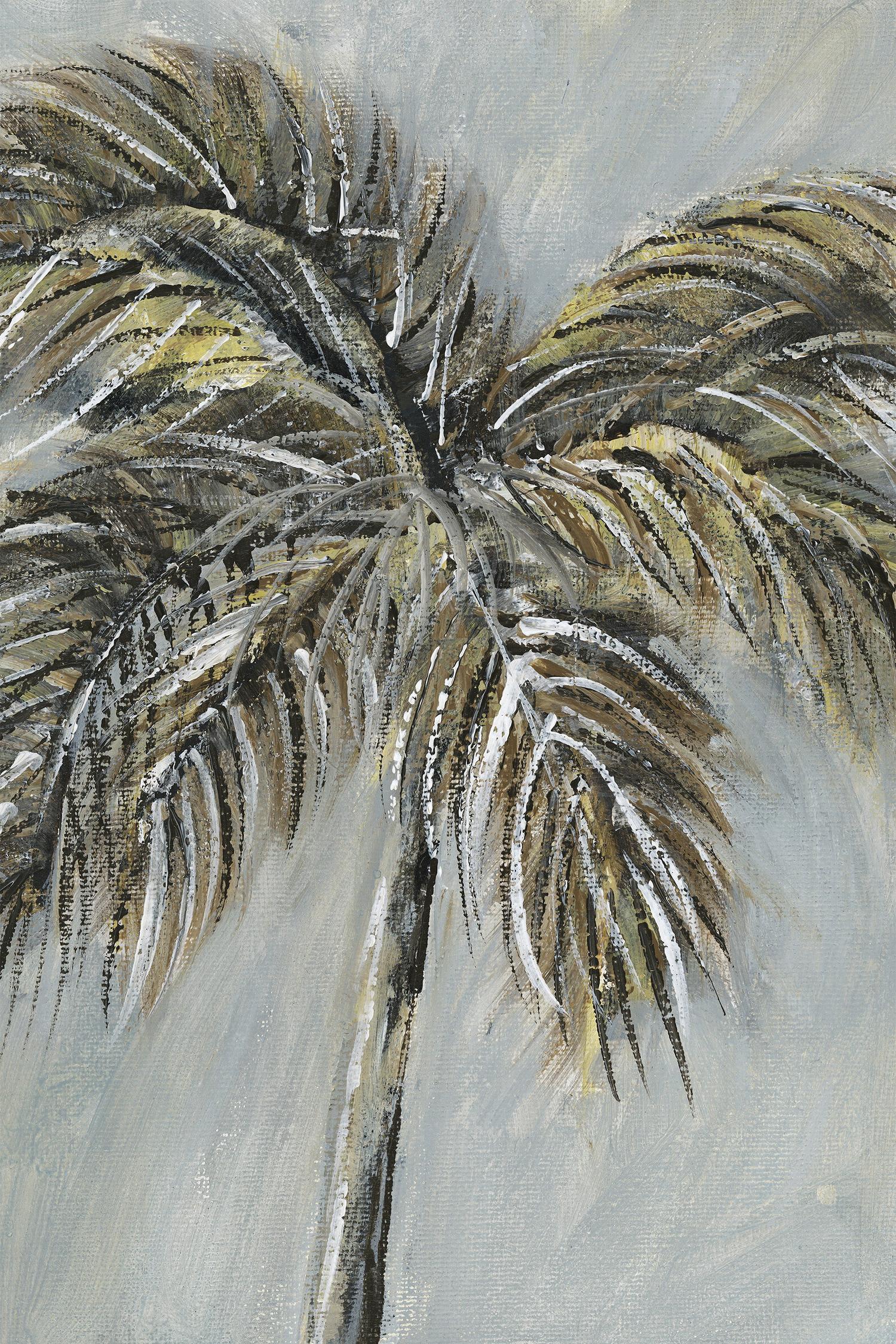 wall-art-print-canvas-poster-framed-Painterly Palm, Style A-1