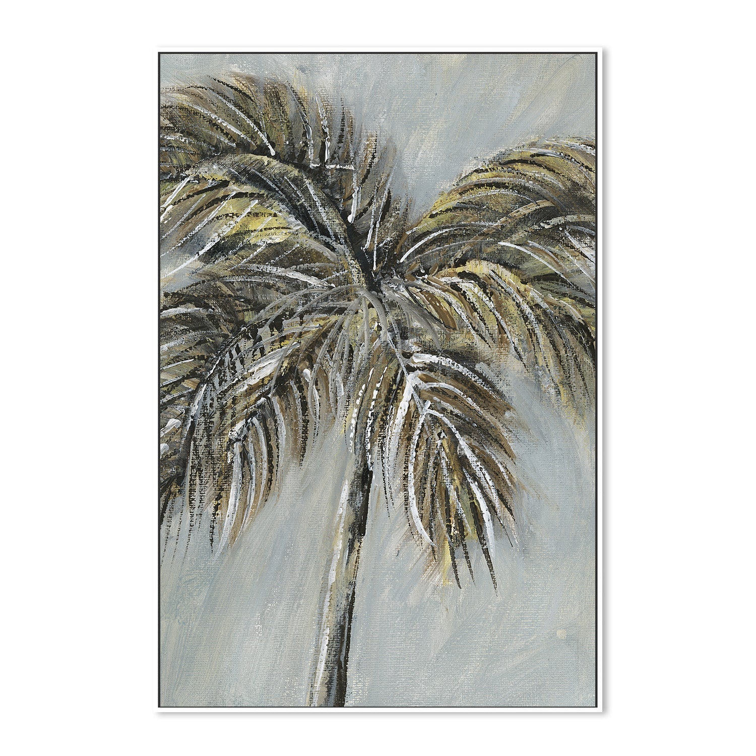 wall-art-print-canvas-poster-framed-Painterly Palm, Style A-5