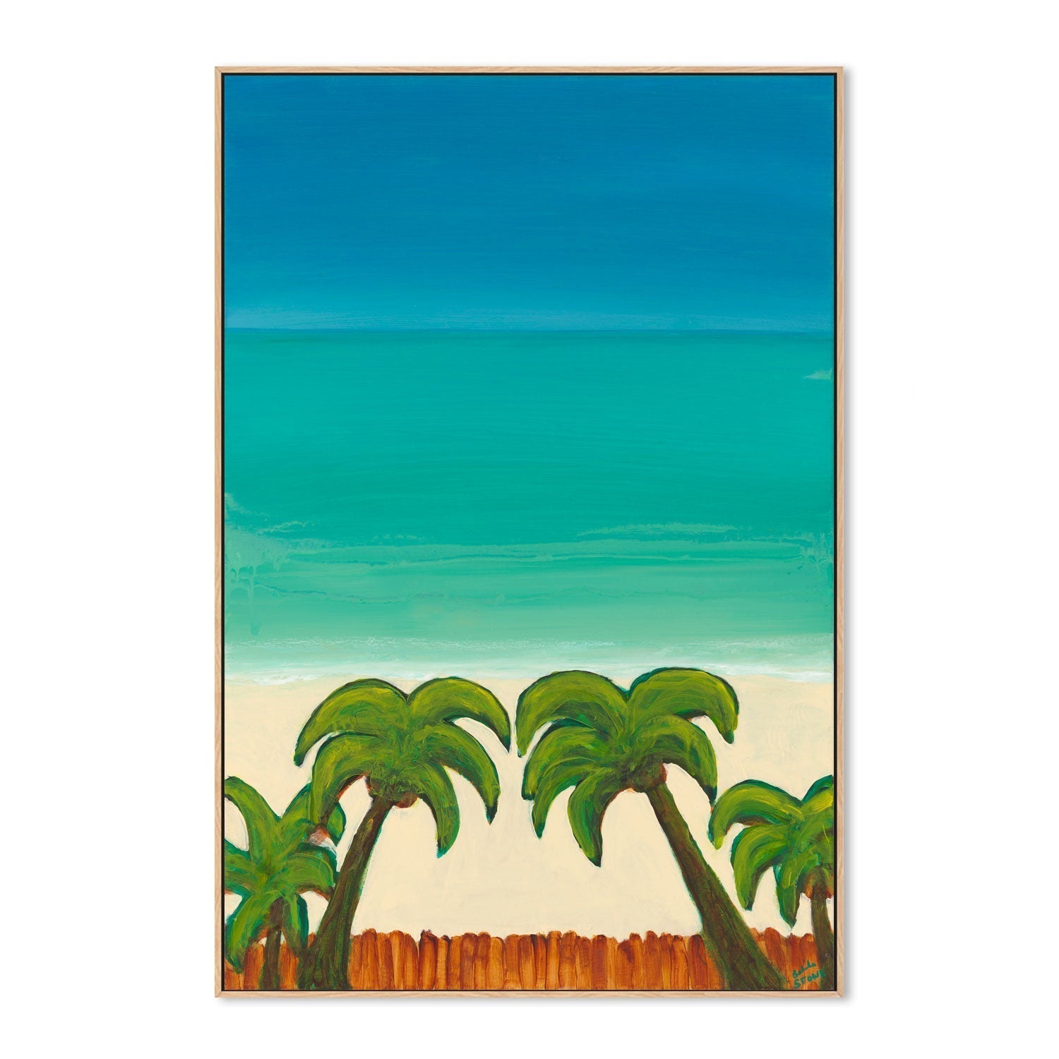 wall-art-print-canvas-poster-framed-Palm Paradise , By Belinda Stone-GIOIA-WALL-ART