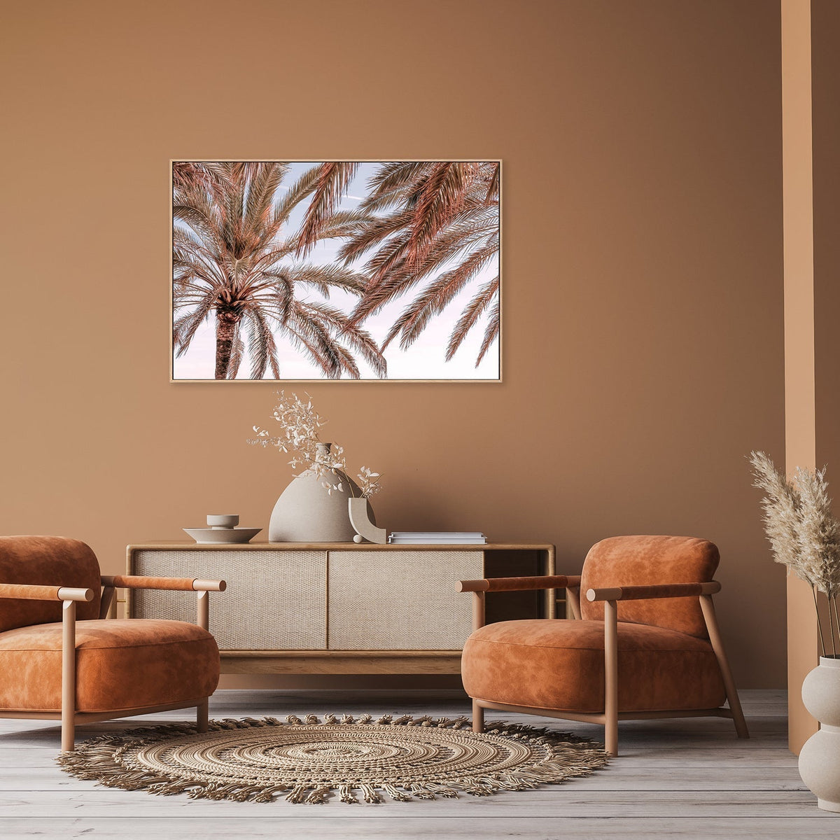 wall-art-print-canvas-poster-framed-Palm, Style C-by-Plus X Studio-Gioia Wall Art
