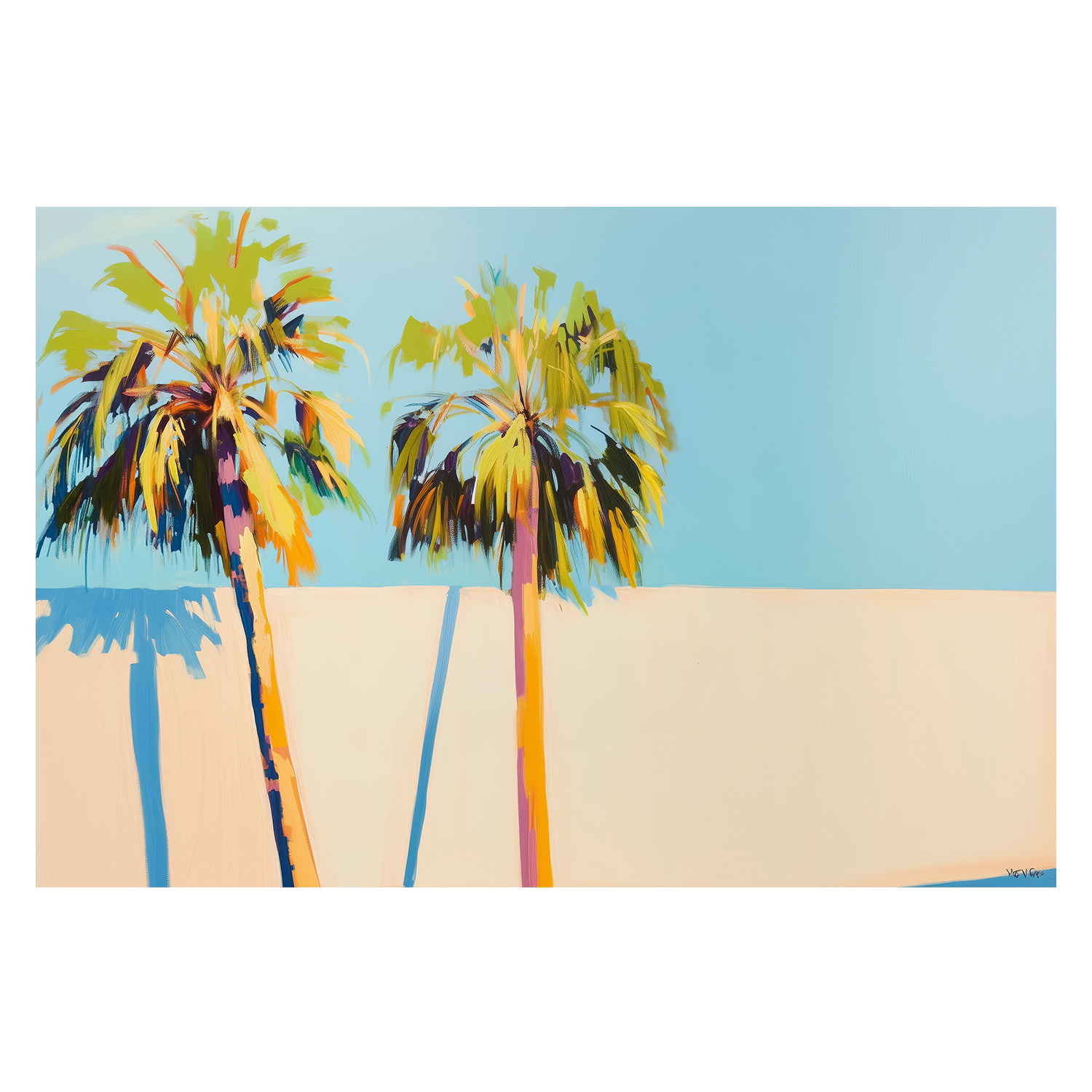 wall-art-print-canvas-poster-framed-Palm Trees-1