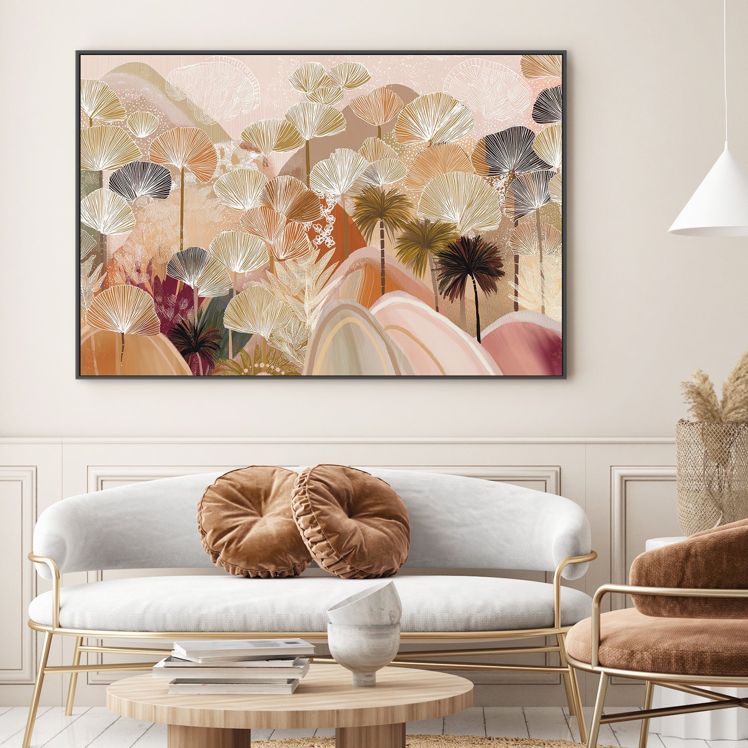 wall-art-print-canvas-poster-framed-Palms and Poetry , By Bella Eve-3