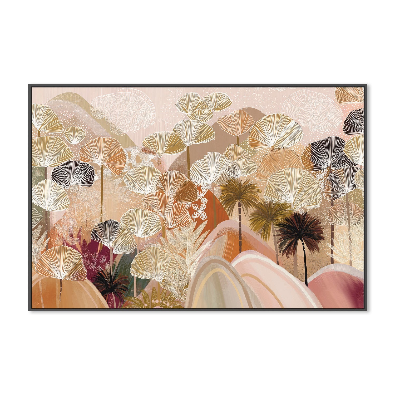 wall-art-print-canvas-poster-framed-Palms and Poetry , By Bella Eve-4