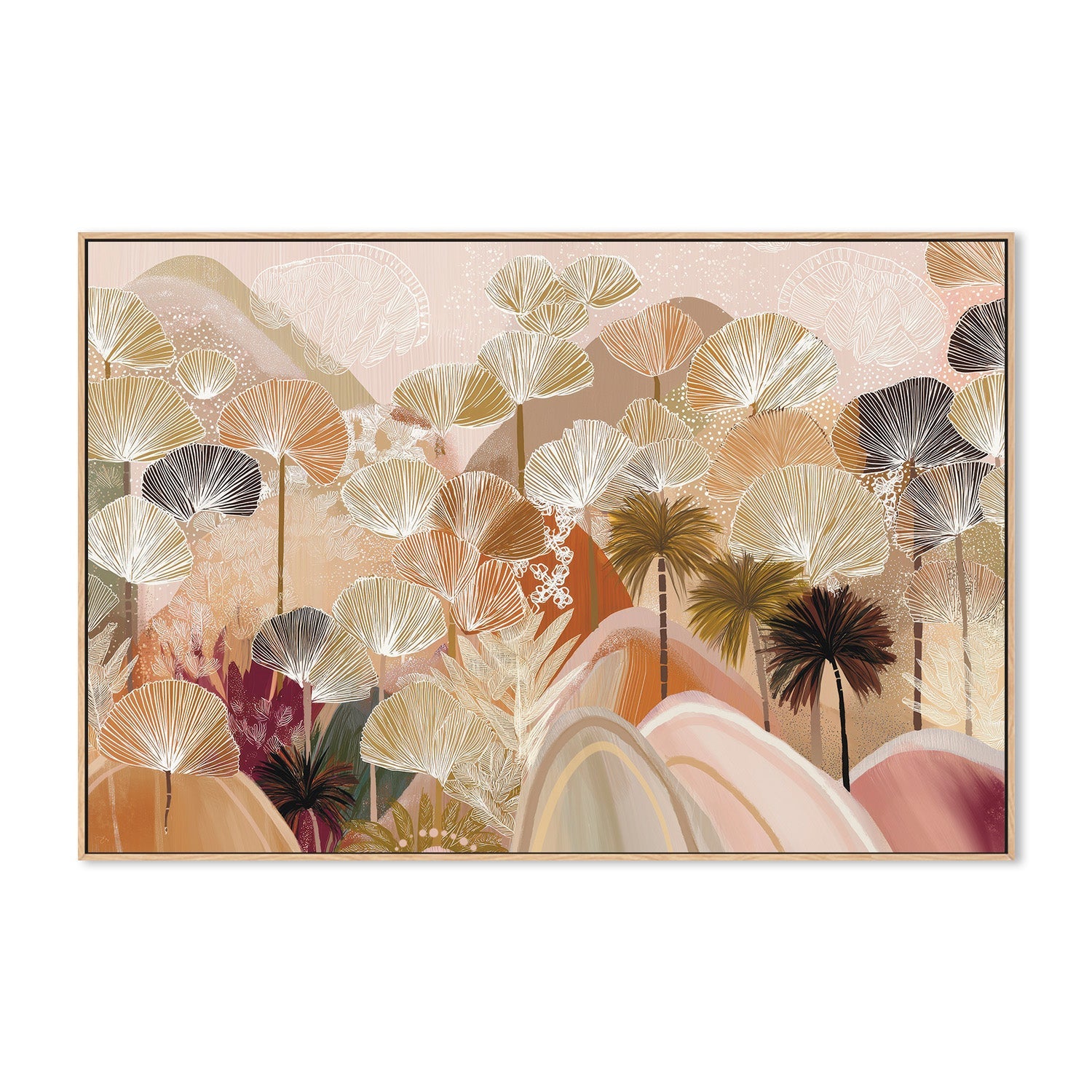 wall-art-print-canvas-poster-framed-Palms and Poetry , By Bella Eve-5