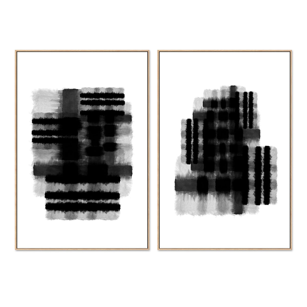 wall-art-print-canvas-poster-framed-Paper House Style A & B, Set Of 2-by-Danushka Abeygoda-Gioia Wall Art