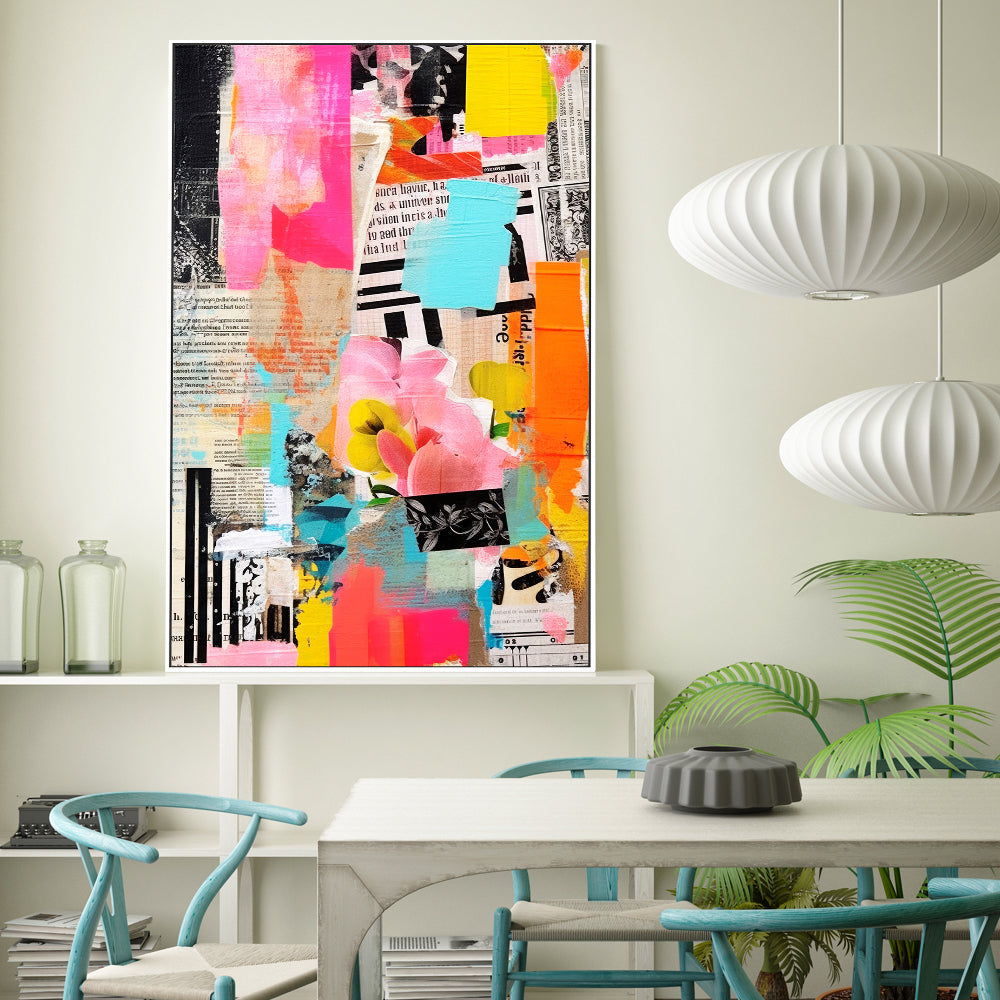 wall-art-print-canvas-poster-framed-Paper Snippets, Style B , By Treechild-GIOIA-WALL-ART