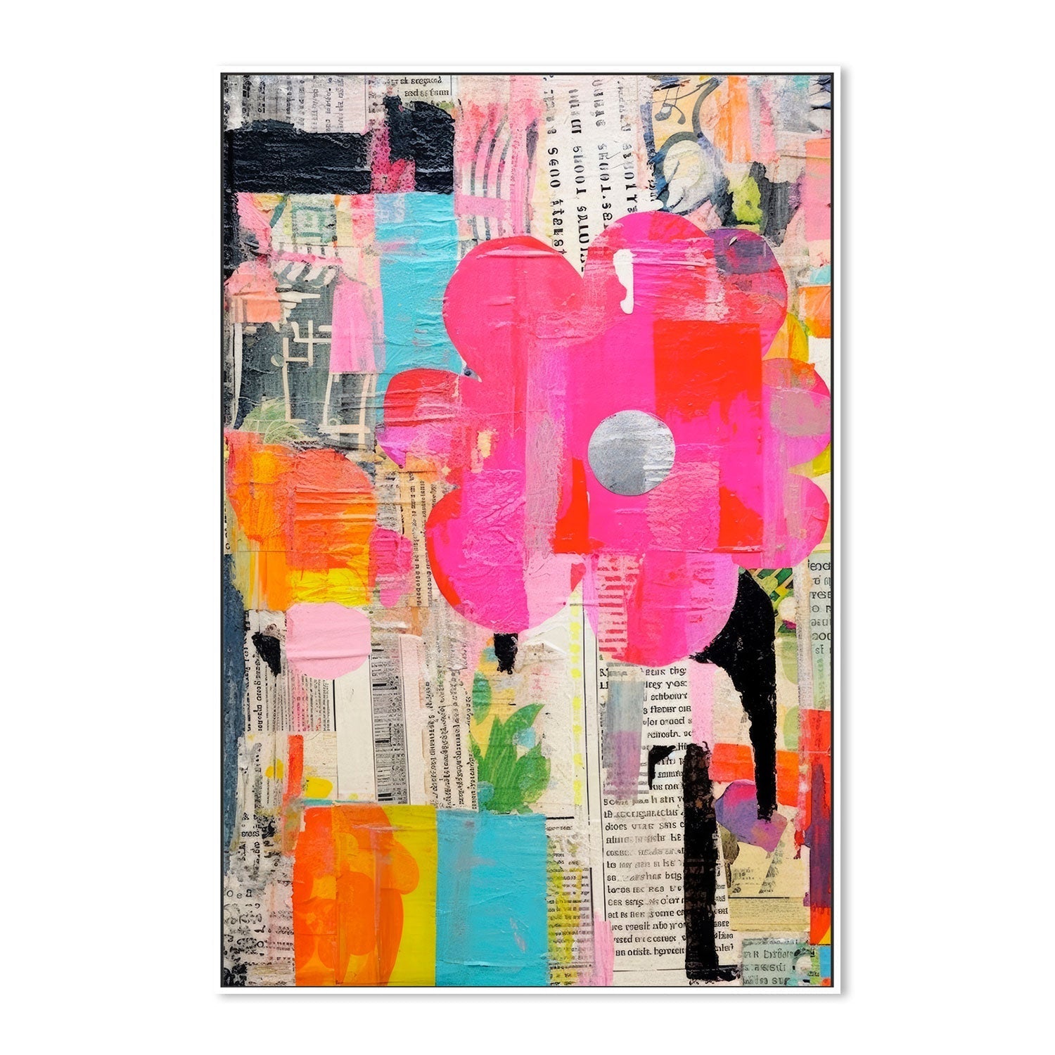 wall-art-print-canvas-poster-framed-Paper Snippets, Style C , By Treechild-GIOIA-WALL-ART