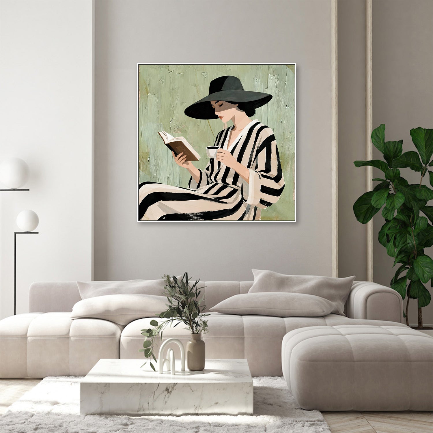 wall-art-print-canvas-poster-framed-Paperback Reader-9
