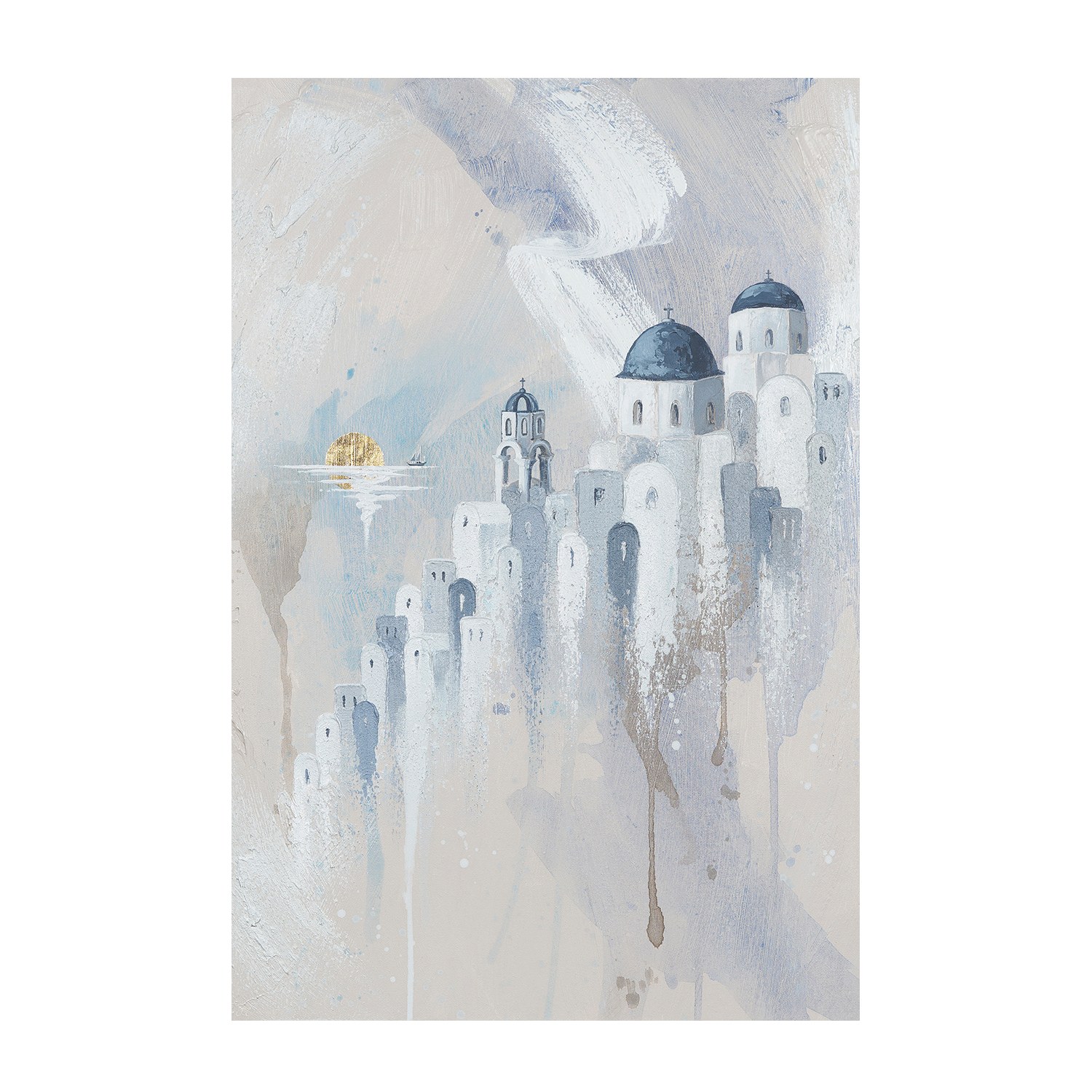 wall-art-print-canvas-poster-framed-Paradise, Santorini , By Isabella Karolewicz-1