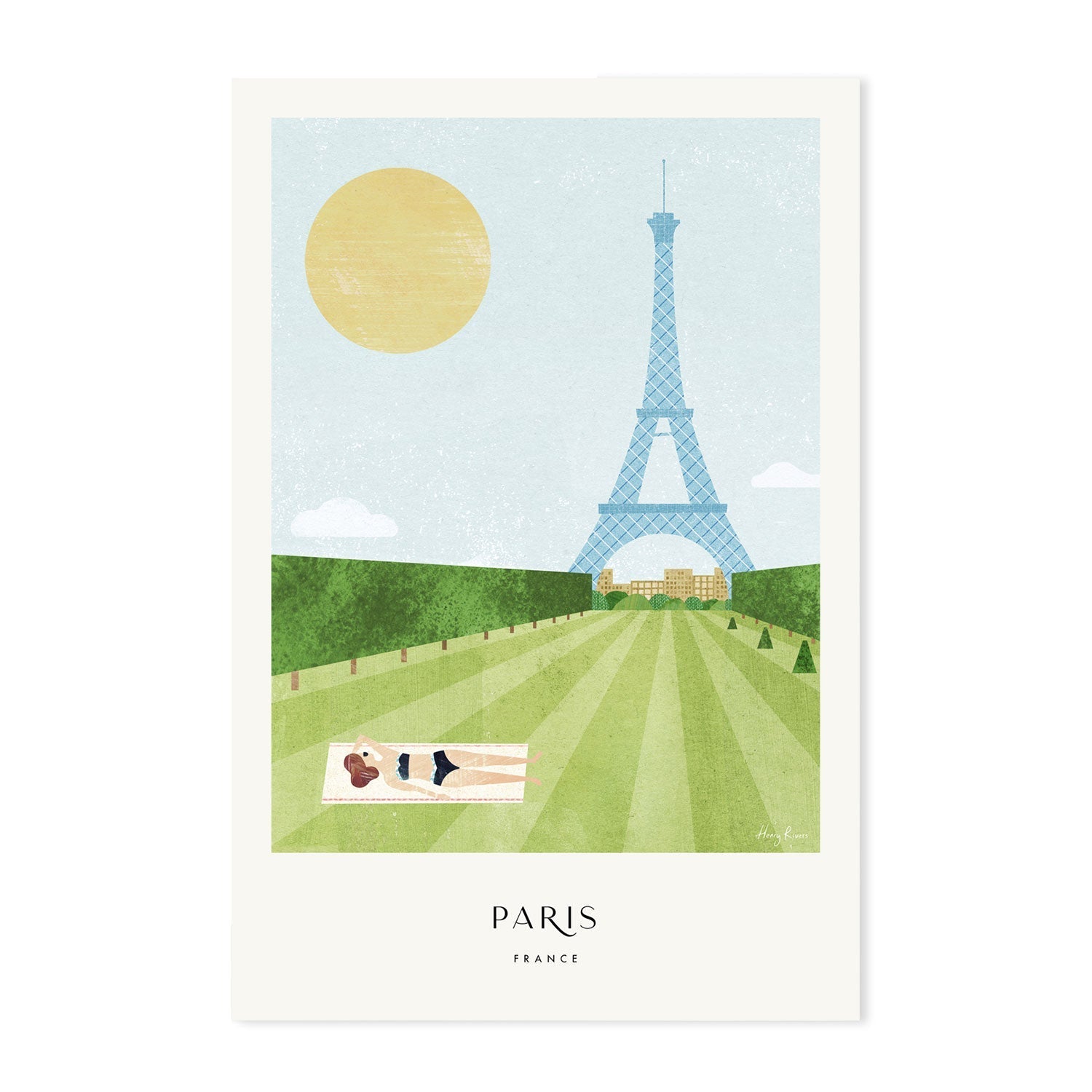 Paris, France , By Henry Rivers |Fine Art Print Framed Canvas Framed